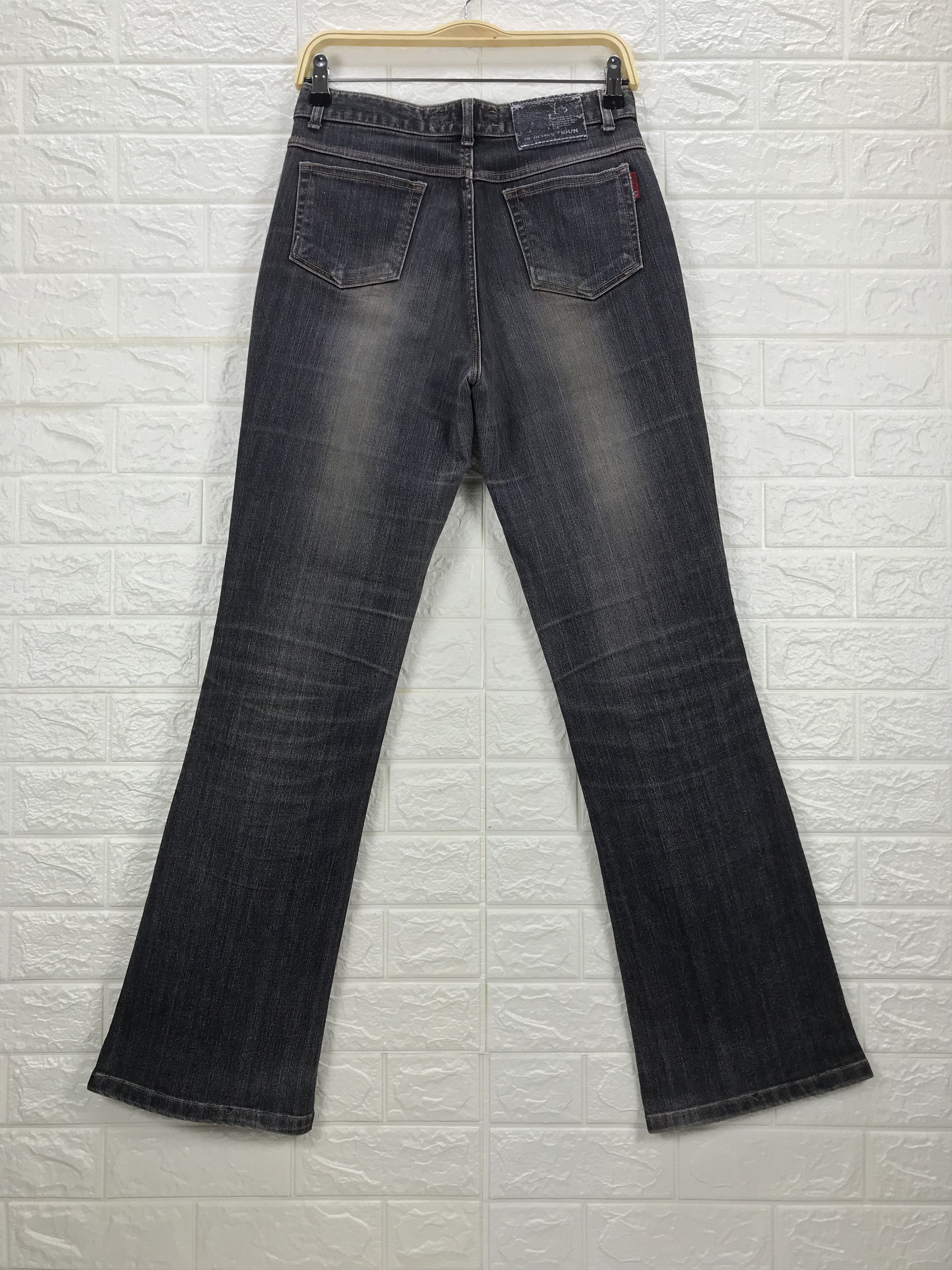 Japanese Brand Vintage Japanese Embroidered Art Bell Bottom Flare Jeans Size 29" - 5 Thumbnail
