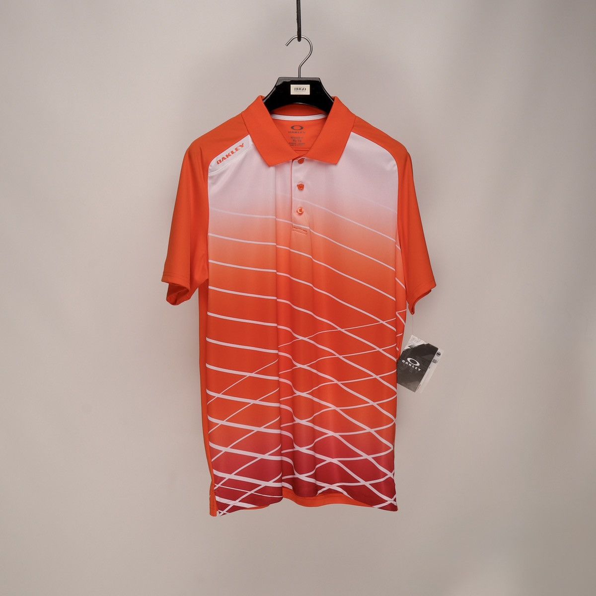 Oakley NEW Men’s Oakley Slide Polo Shirts Red Orange Size: XL Size US XL / EU 56 / 4 - 4 Thumbnail
