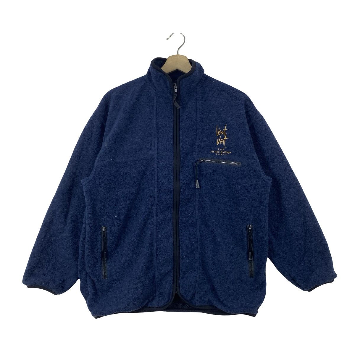 Pierre Balmain Vintage VENT VERT PIERRE BALMAIN Paris Fleece Jacket Full Size US M / EU 48-50 / 2 - 3 Thumbnail
