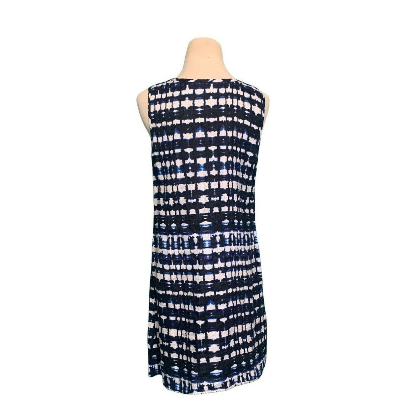 Cynthia Rowley Cynthia Rowley white blue linen sleeveless mini dress size 4 Size S / US 4 / IT 40 - 2 Thumbnail