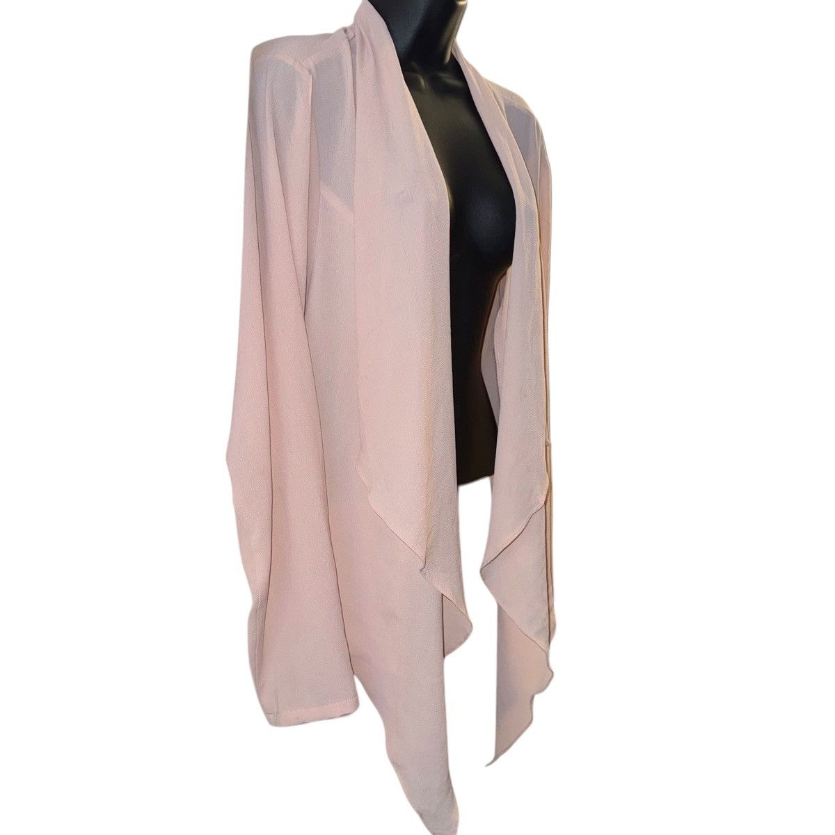 Torrid Torrid pale pink waterfall cardigan blouse Size XXL / US 16-18 / IT 52-54 - 3 Thumbnail