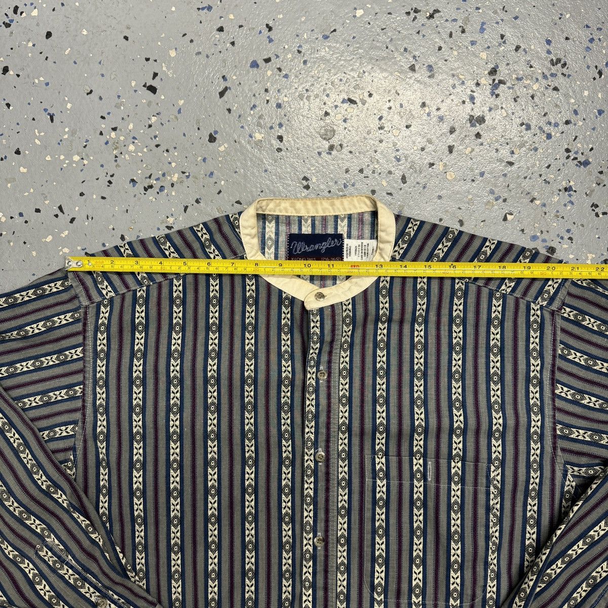 Vintage × Wrangler Vintage Wrangler X-Long Button Western Shirt Size US XL / EU 56 / 4 - 4 Thumbnail