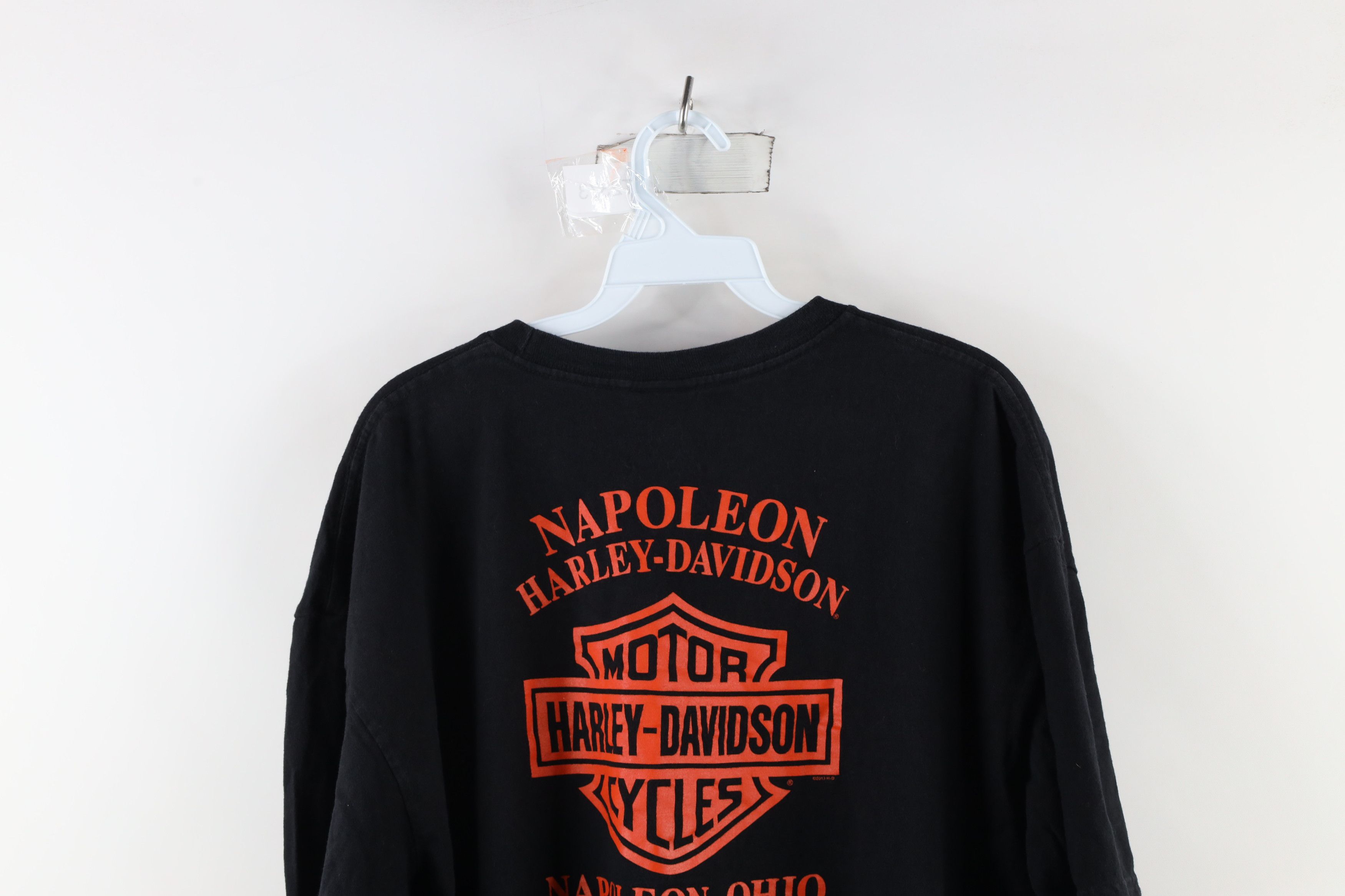 Harley Davidson × Vintage Y2K Harley Davidson Spell Out Big Logo Short Sleeve T-Shirt Size US XXL / EU 58 / 5 - 12 Thumbnail