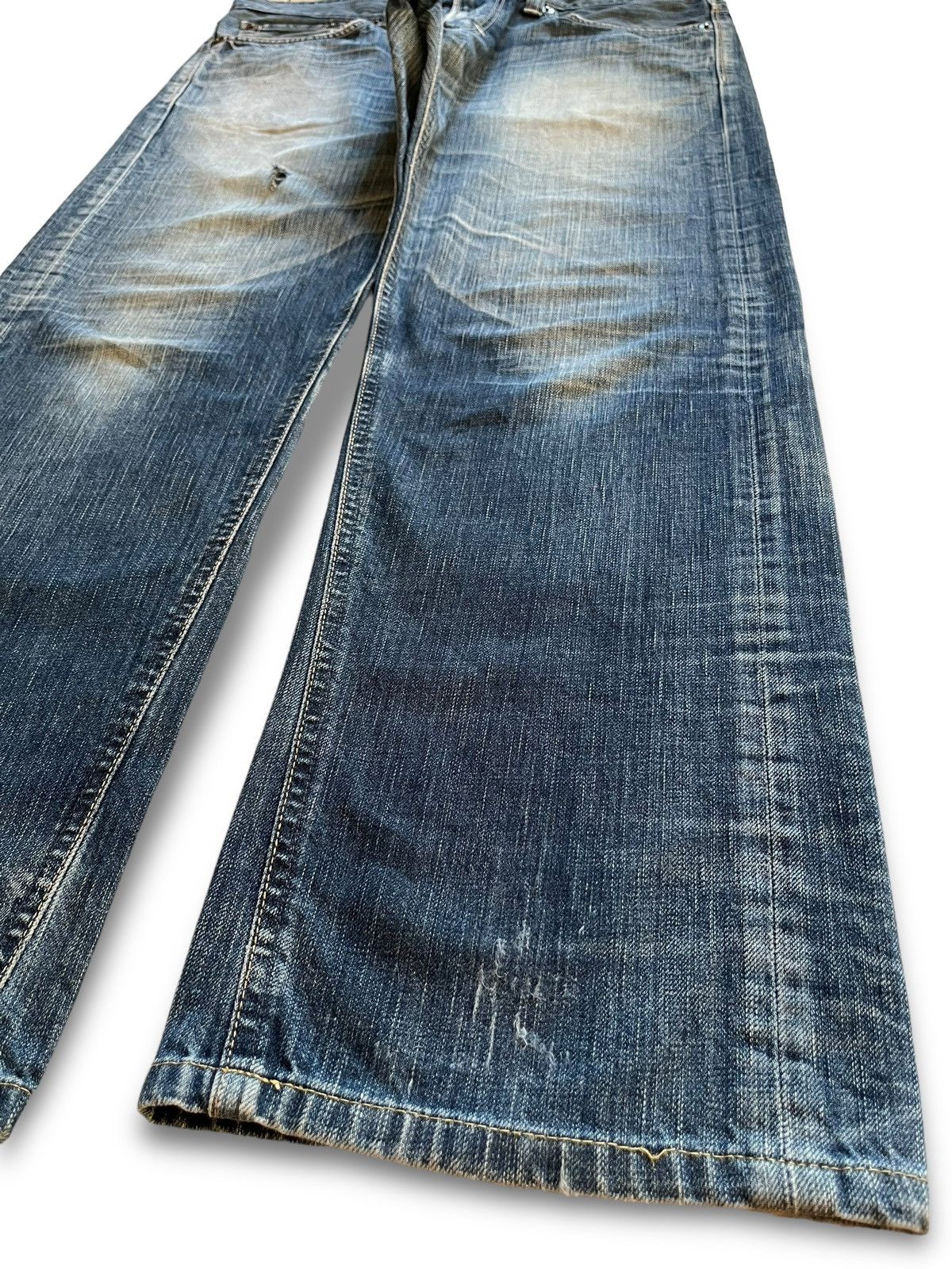 Edwin × Japanese Brand Vintage Japanese Edwin 503 Blue Trip Baggy Style Jeans Size US 36 / EU 52 - 8 Thumbnail