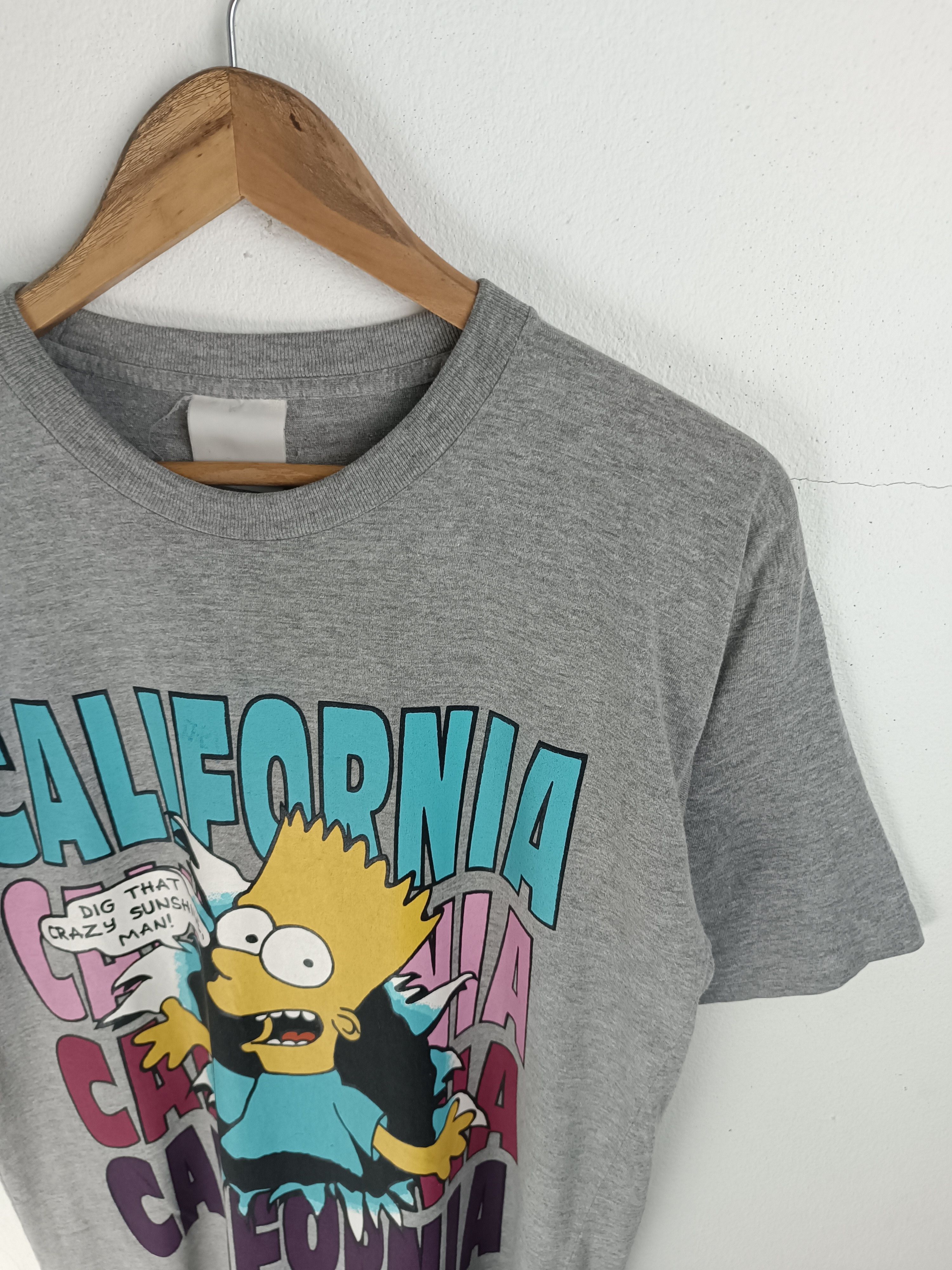 Cartoon Network VINTAGE 90'S THE SIMPSONS BART CALIFORNIA TEES VERY RARE Size US M / EU 48-50 / 2 - 7 Thumbnail