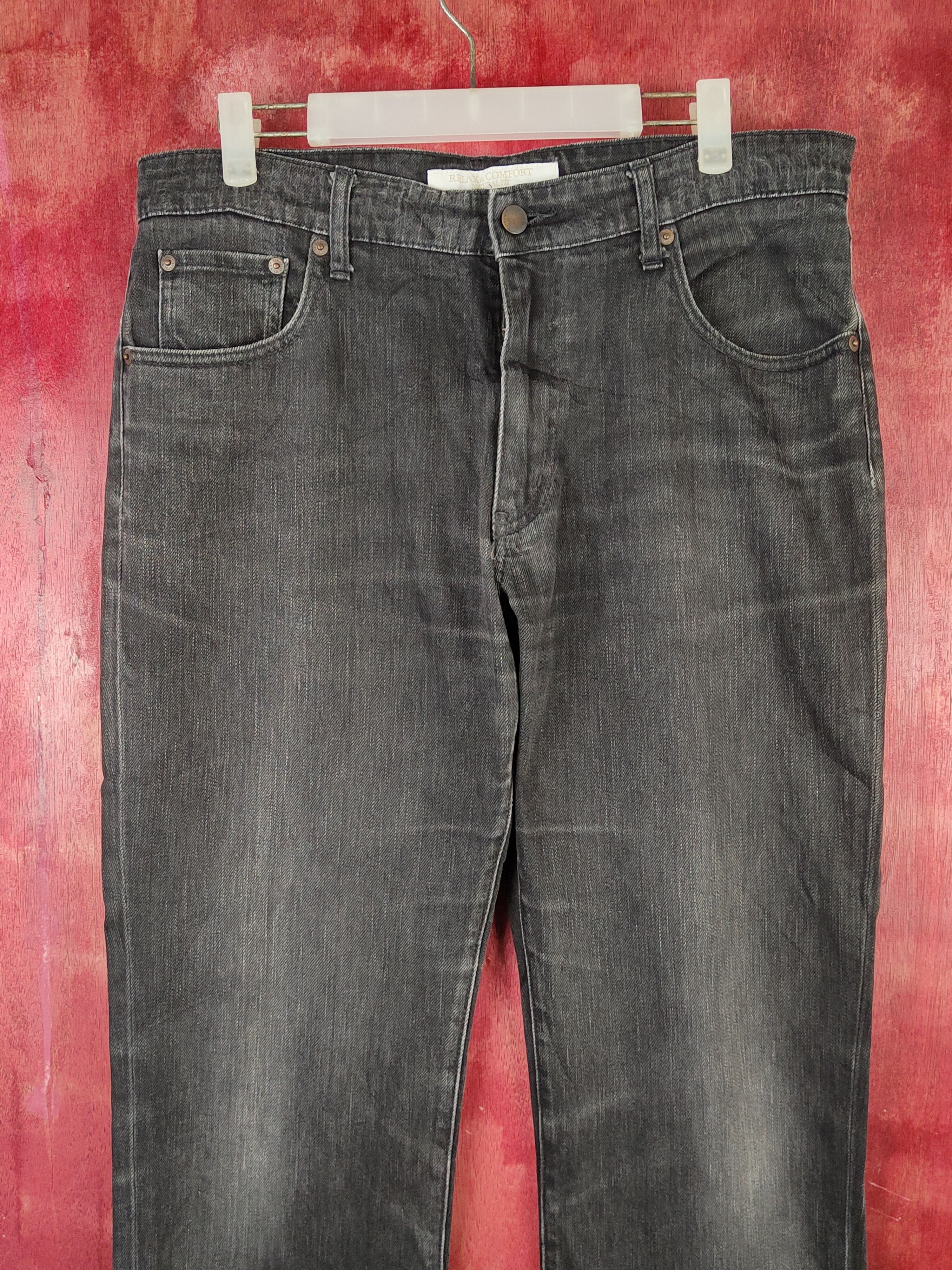 Japanese Brand Uniqlo Blue Faded Distressed Ripped Jeans #S1701 Size US 33 - 2 Thumbnail