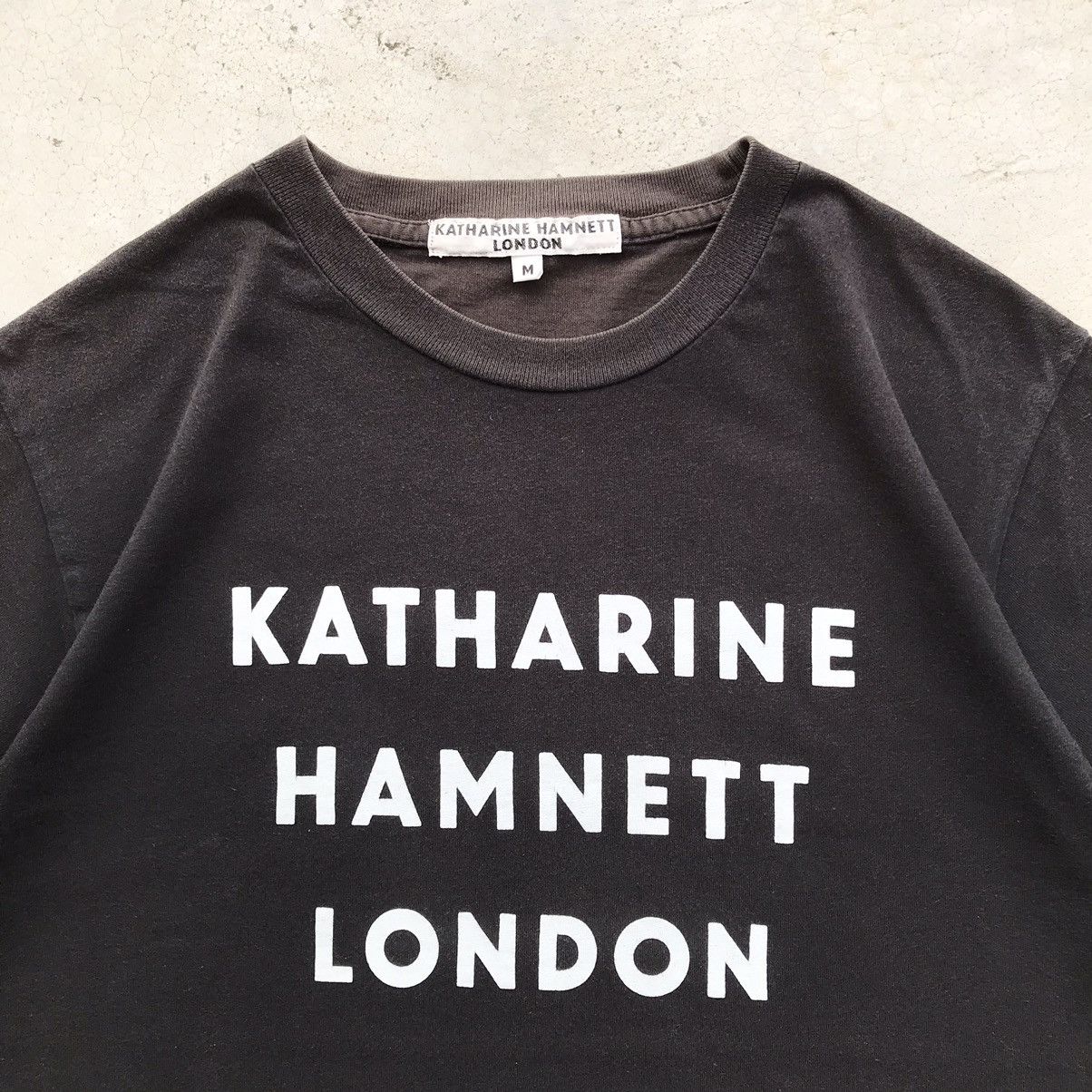 Katharine Hamnett London Vintage 90's Katharine Hamnett London Faded T-Shirt Size US M / EU 48-50 / 2 - 3 Thumbnail