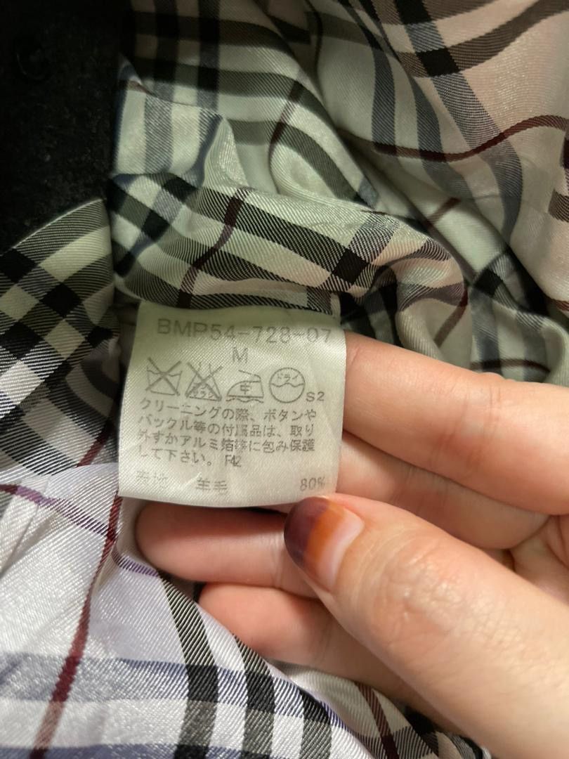 Burberry Burberry Black Label Wool Charcoal Grey Nova Check Lining Size US M / EU 48-50 / 2 - 5 Thumbnail