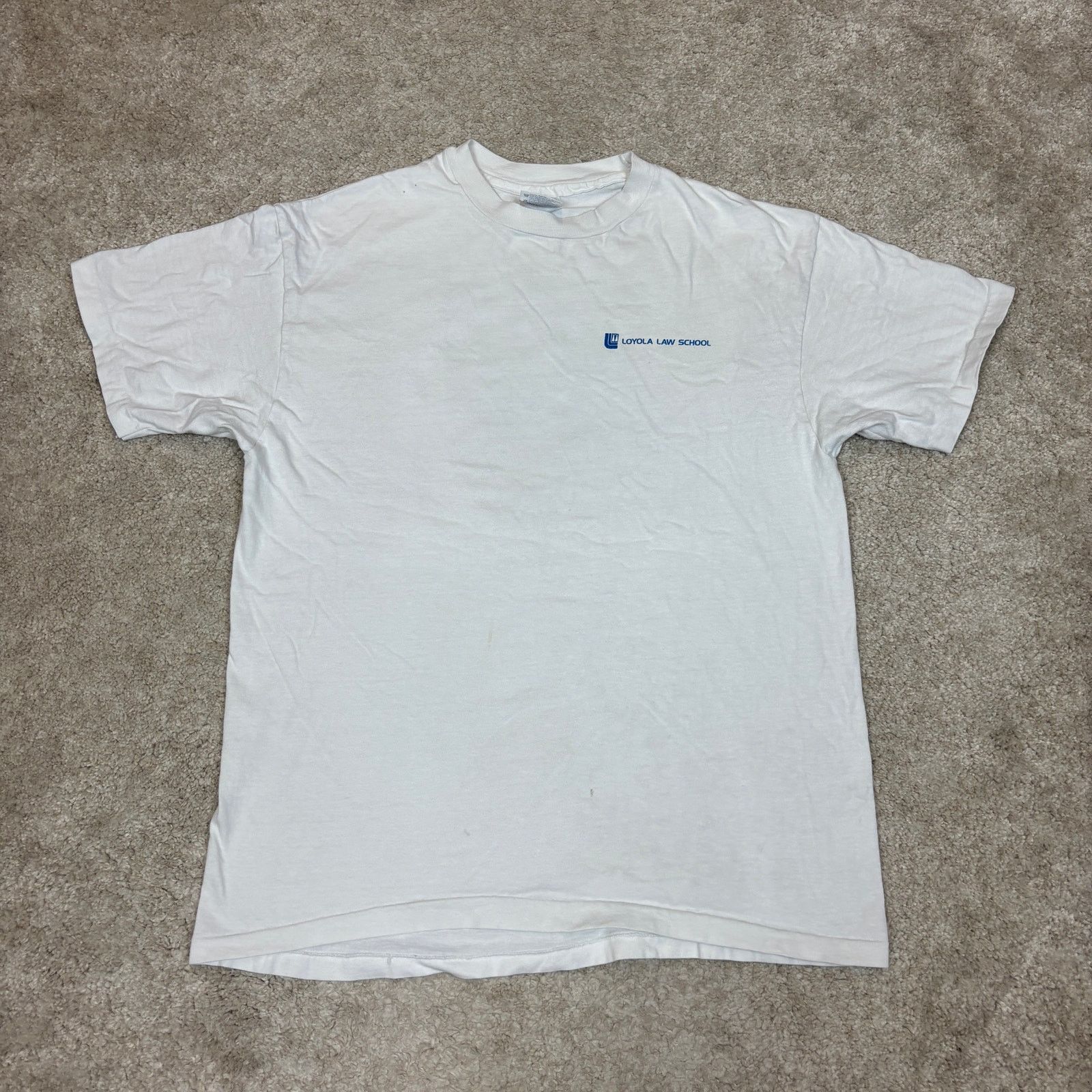 Vintage Vintage 90s Loyola Law School Environmental Peace T Shirt L Size US L / EU 52-54 / 3 - 2 Thumbnail