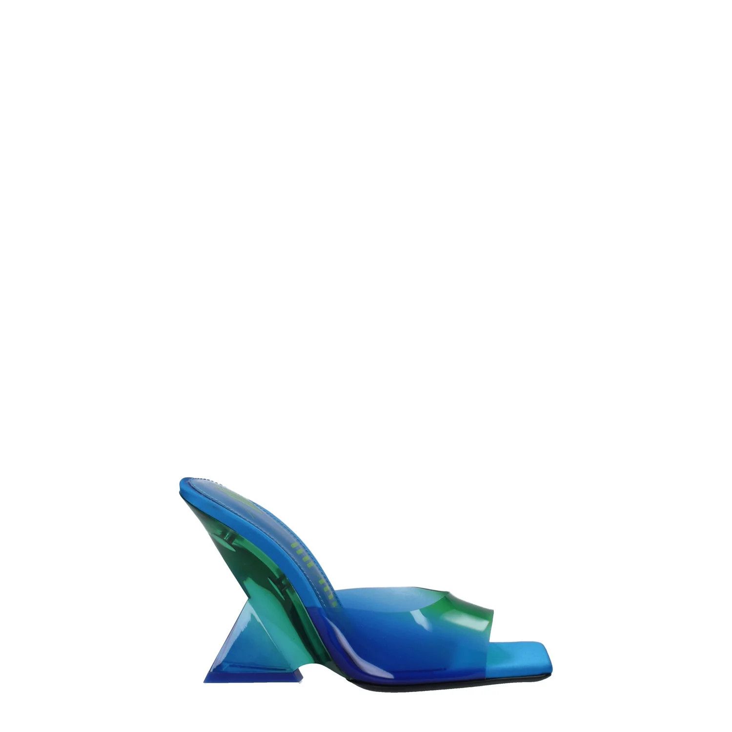 The Attico ob1o1e1224 PVC Sandals in Blue/Fluo Green Size US 7.5 / IT 37.5 - 1 Thumbnail