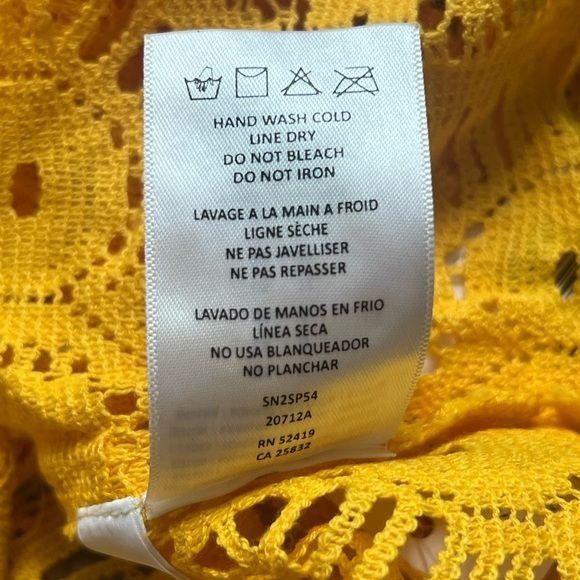 Designer Sunshine 79 crochet swim coverup top Size L / US 10 / IT 46 - 8 Thumbnail