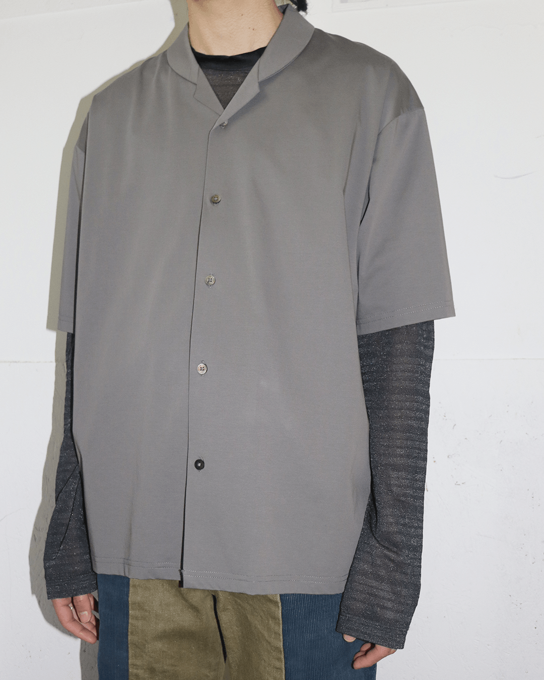 08sircus 08sircus SS20 Round Collar Half Shirt Size US XL / EU 56 / 4 - 4 Thumbnail