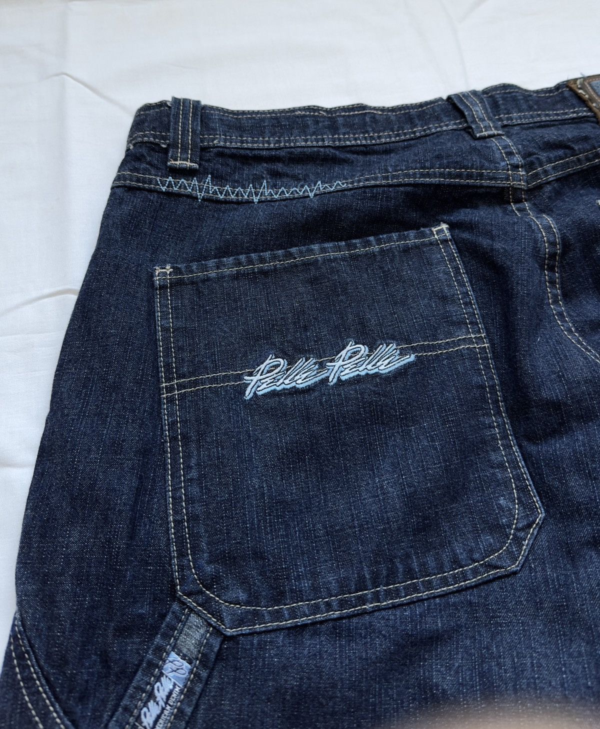 Pelle Pelle VINTAGE PELLE PELLE DENIM RAP BAGGY CARPENTER 90S RARE JEANS Size US 38 / EU 54 - 7 Thumbnail