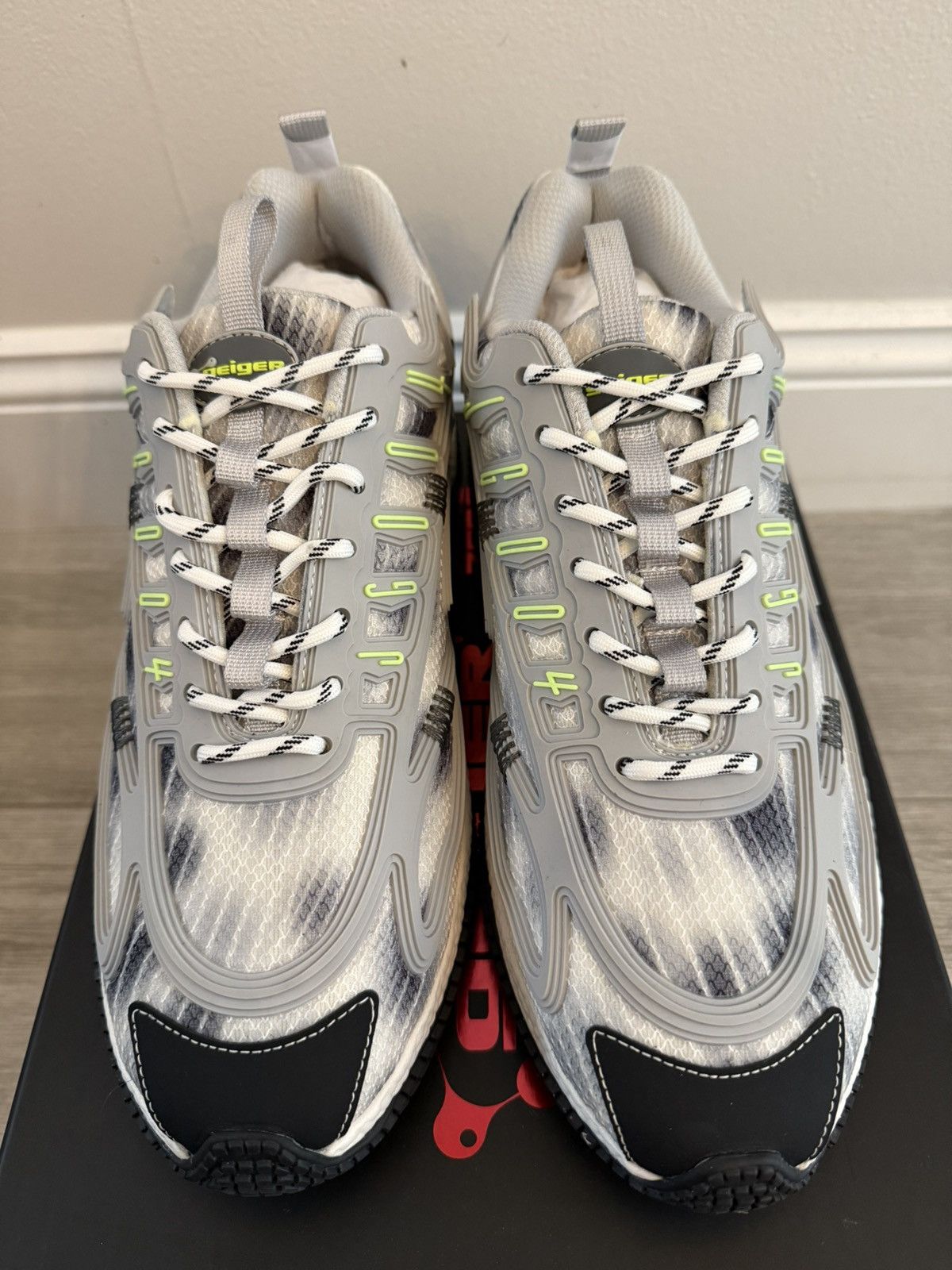 John Geiger JG John Geiger 004 GITD Grey Black Glow in the Dark Sz 12 Size US 12 / EU 45 - 5 Thumbnail