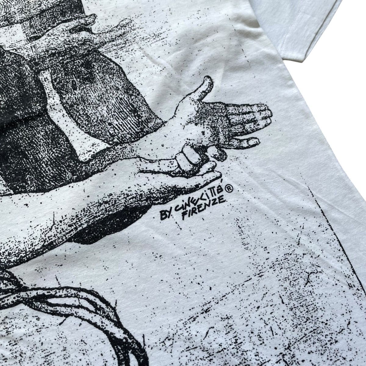Vintage VINTAGE 90’S CINECITTA FIRENZE ART AOP T-SHIRT Size US L / EU 52-54 / 3 - 4 Thumbnail