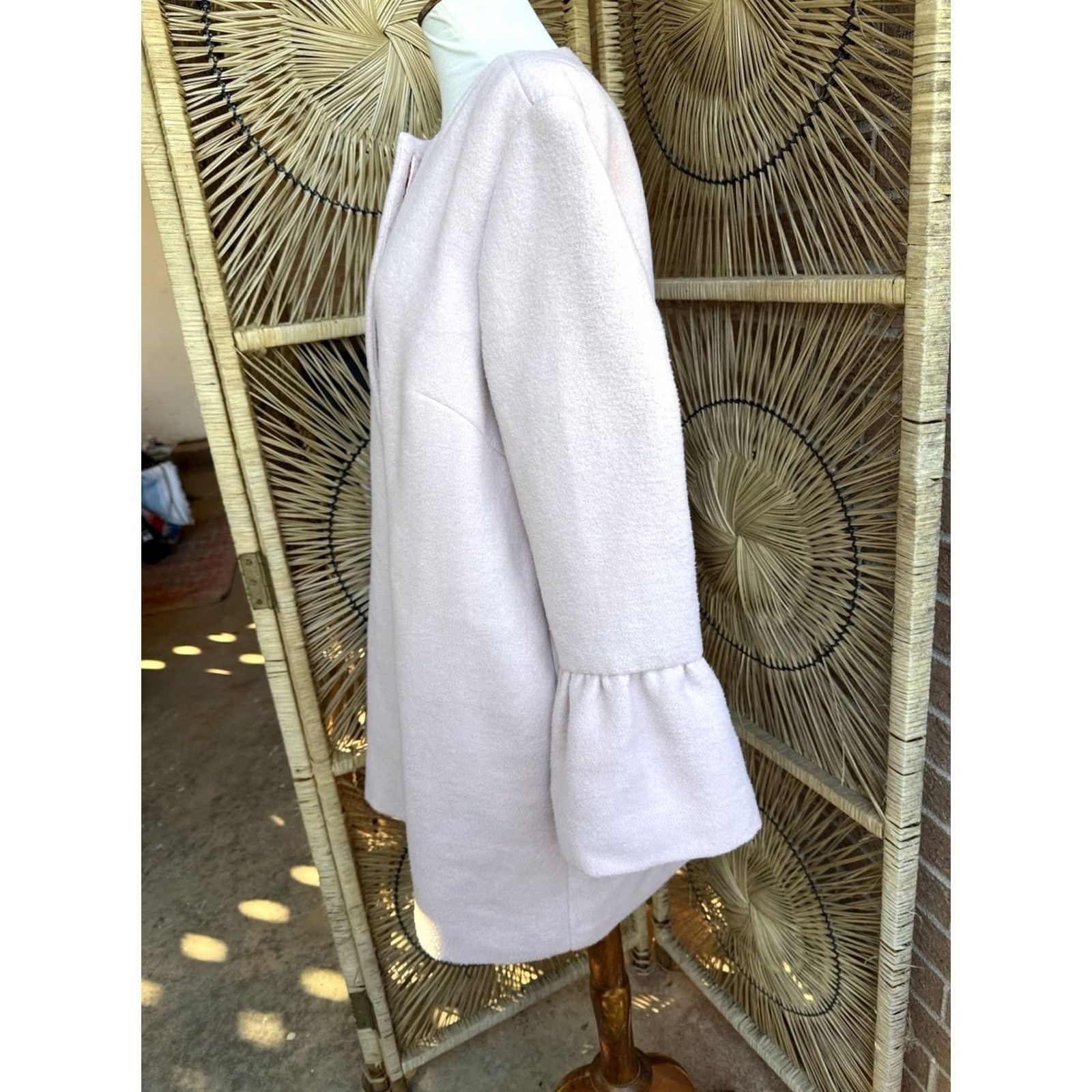 Vintage Kaari Blue Cozy Luxe Pink Coat Dress Coat Overcoat Womens Large NWT Lux Bell Sleeve Overcoat Size L / US 10 / IT 46 - 6 Thumbnail