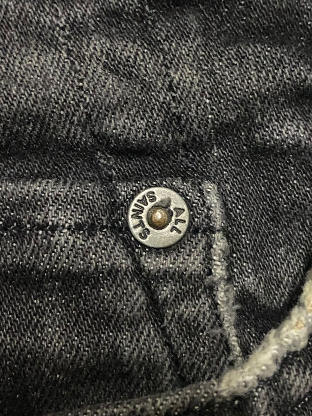 Allsaints Vintage Allsaint Spitalfields Black Denim skinny Jeans Size US 28 / EU 44 - 11 Thumbnail