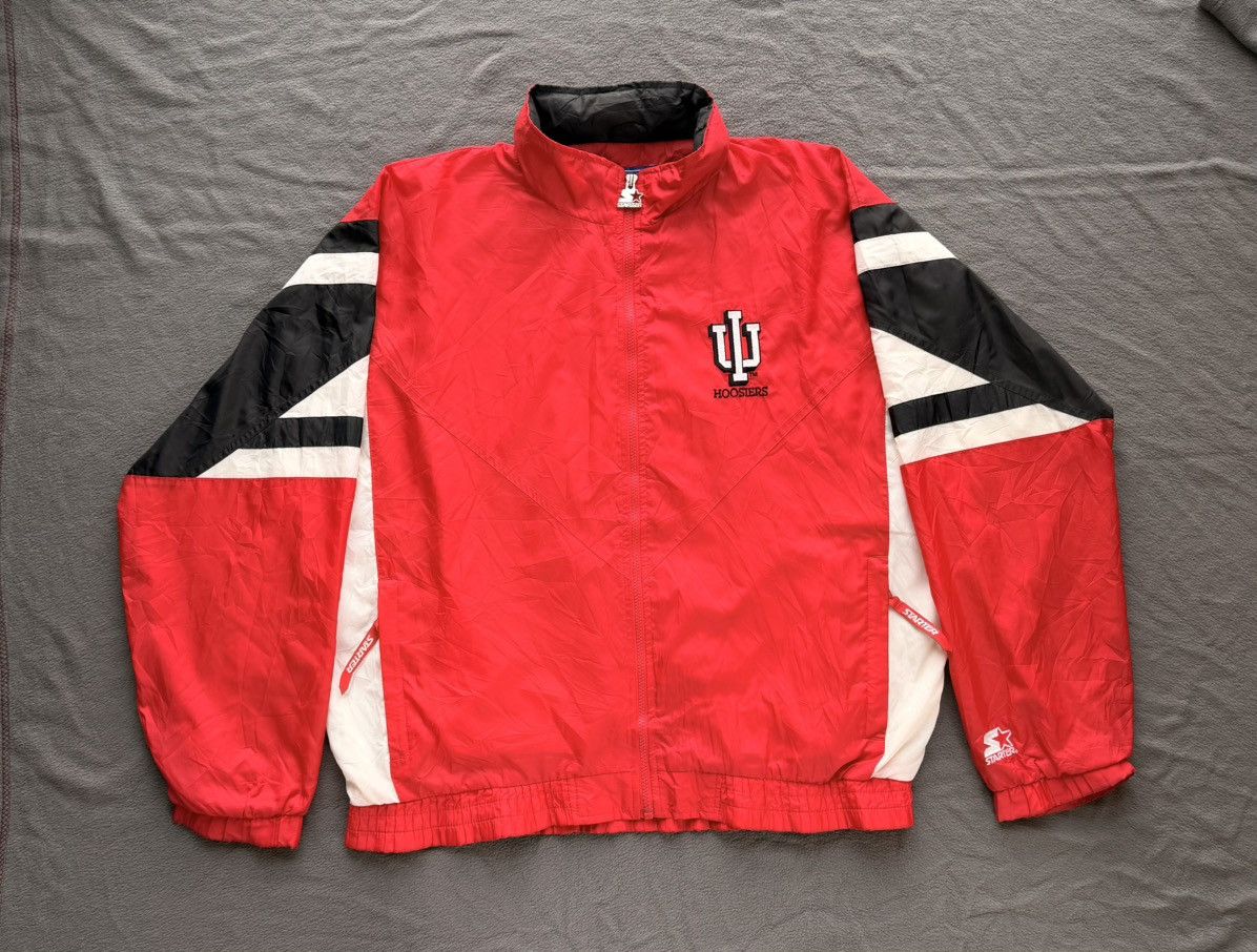 Starter Starter red Indiana Hoosiers windbreaker jacket Size US XL / EU 56 / 4 - 1 Thumbnail