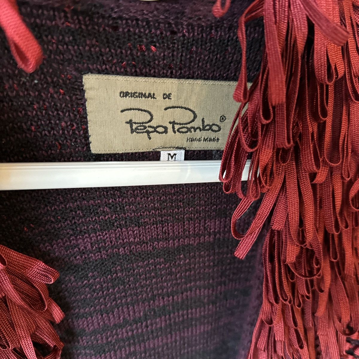 Other Handmade Burgundy Pepa Pombo Cardigan Size M / US 6-8 / IT 42-44 - 3 Thumbnail