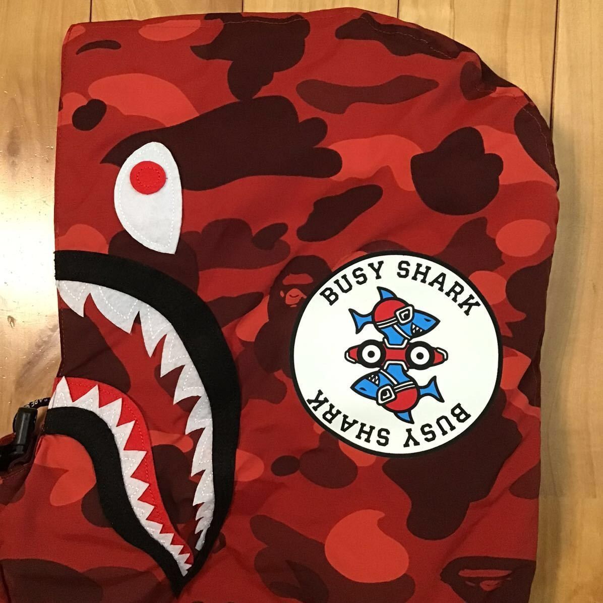 Bape BAPE Shark hoodie snowboard down jacket Red camo APE Size US M / EU 48-50 / 2 - 6 Thumbnail
