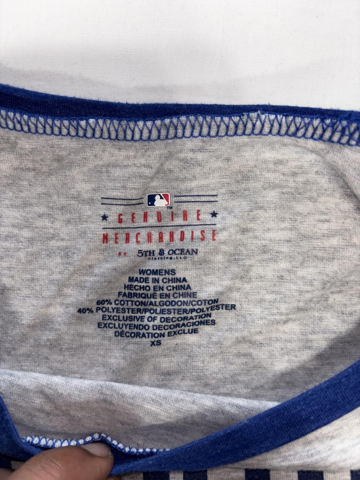 Designer Los Angeles Dodgers Women's Raglan Tee - Let's Play Ball Size XS / US 0-2 / IT 36-38 - 3 Thumbnail