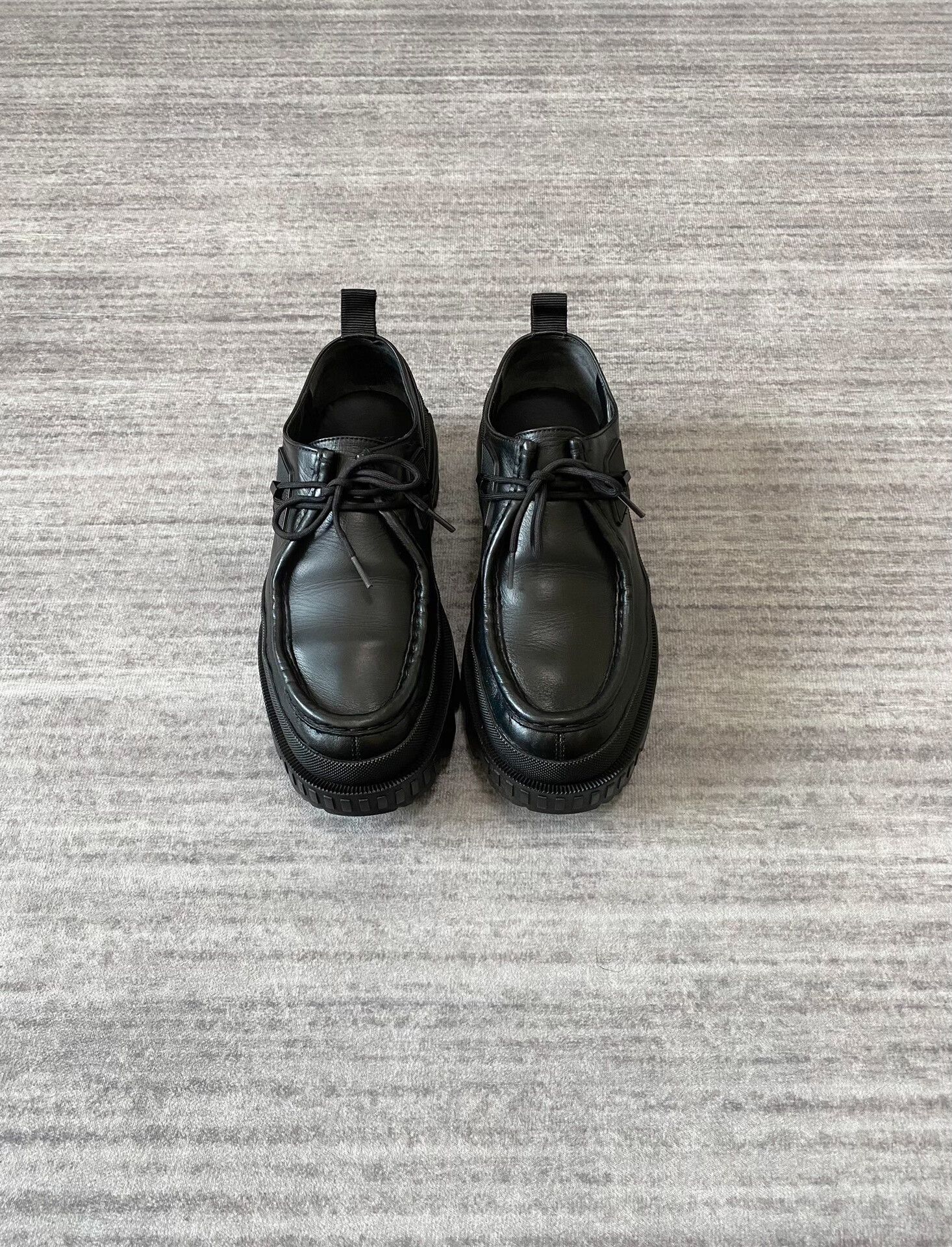 Moncler Moncler Black Layered Derby Loafers Size US 8.5 / EU 41-42 - 1 Thumbnail