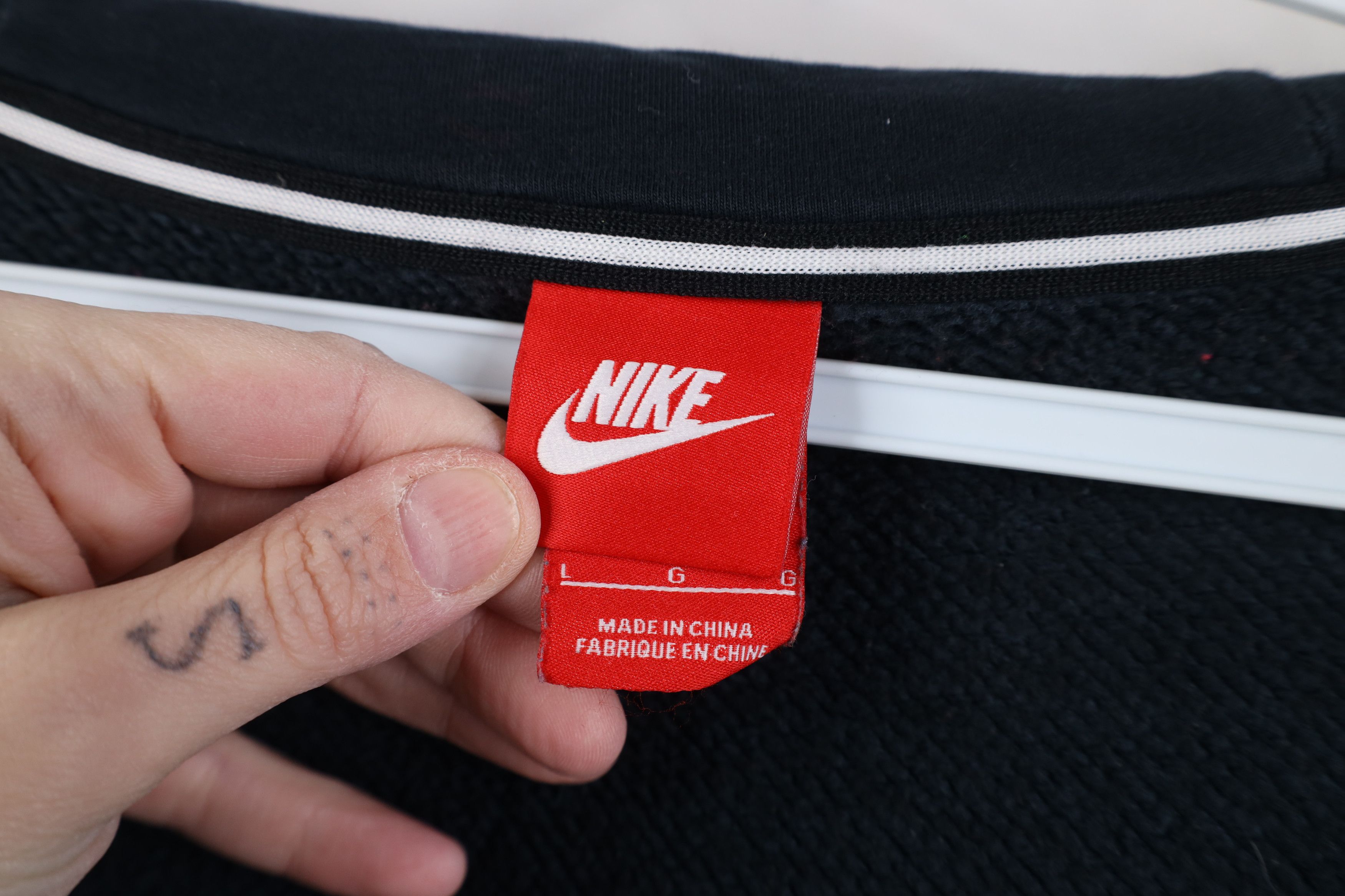 Nike Vintage Y2K Nike Travis Scott Big Swoosh Full Zip Hoodie Size L / US 10 / IT 46 - 12 Thumbnail