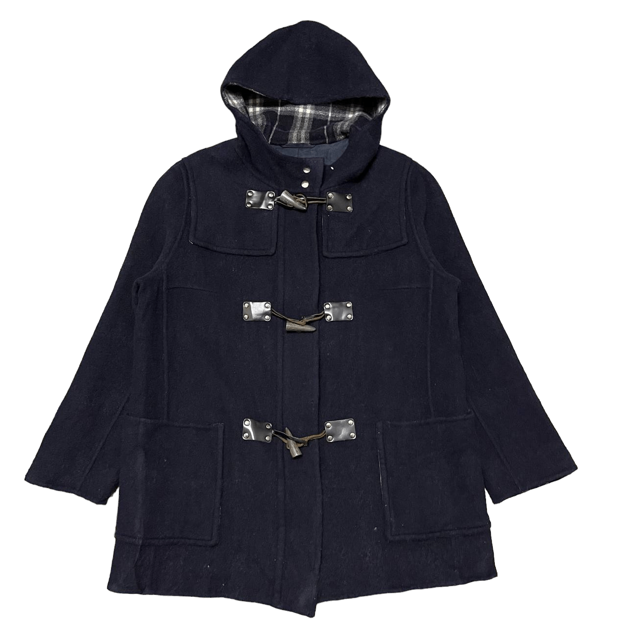 Burberry Vintage Burberry London Nova Check Wool Duffle Coat Size M / US 6-8 / IT 42-44 - 1 Thumbnail