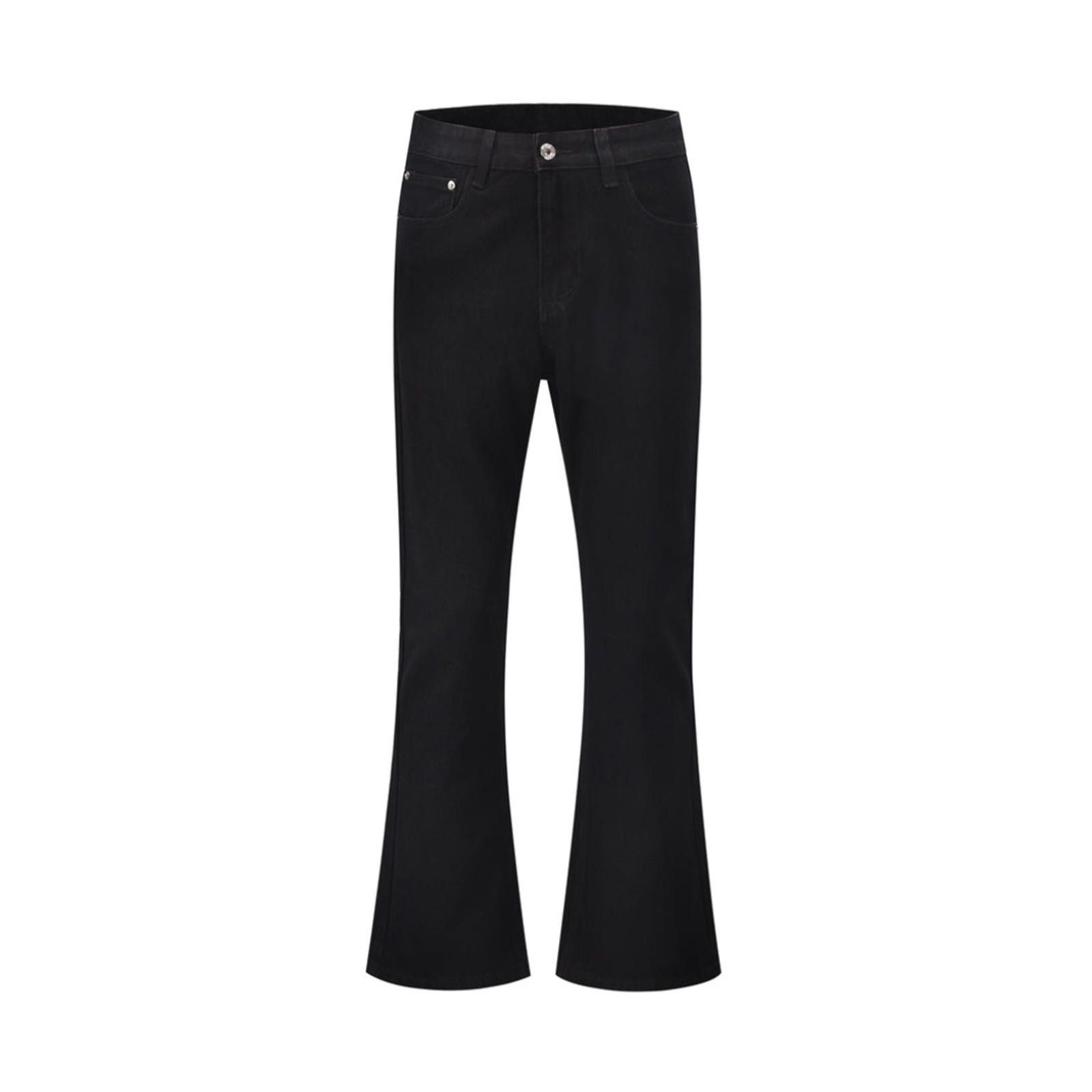 Japanese Brand Black Flared Denim Jeans Size US 32 / EU 48 - 5 Thumbnail