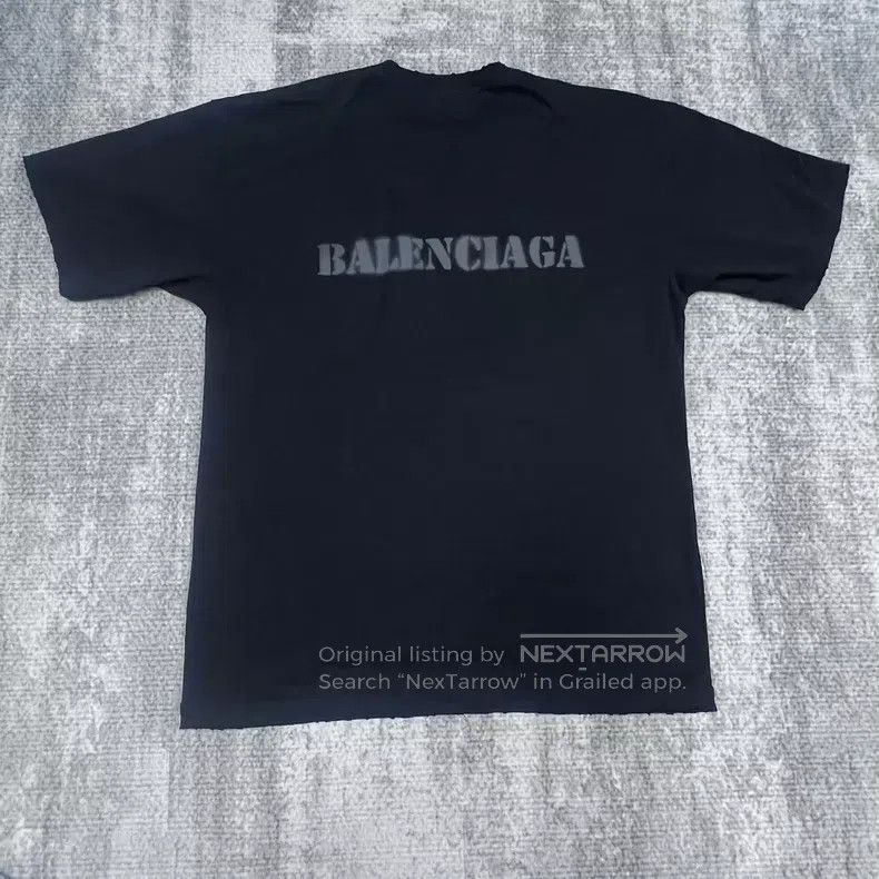 Balenciaga Balenciaga Spray Painted Blurred Logo Size US M / EU 48-50 / 2 - 2 Thumbnail