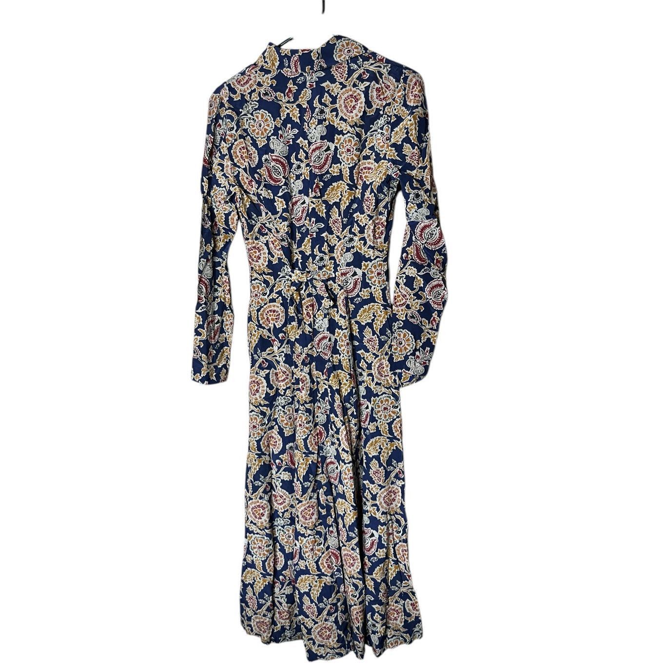 Ann Taylor Vintage Ann Taylor 100% Silk Long Sleeve Maxi Dress Size 2 Size XS / US 0-2 / IT 36-38 - 9 Thumbnail