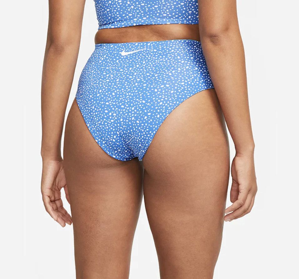 Nike Nike Reversible High Waist Bikini Bottom Pacific Blue ( L ) Size 24" / US 00 / IT 34 - 2 Thumbnail