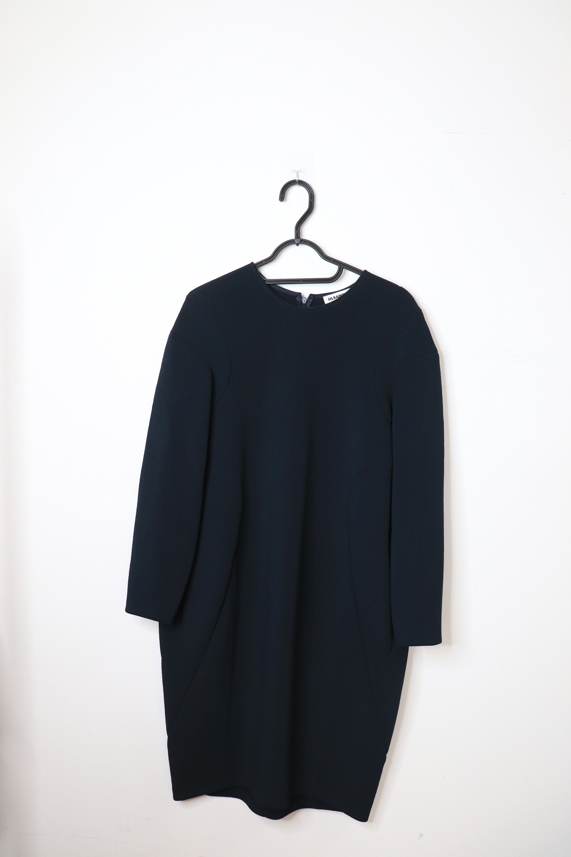 Jil Sander Blue long sleeve midi dress - UK 14 Size L / US 10 / IT 46 - 1 Thumbnail
