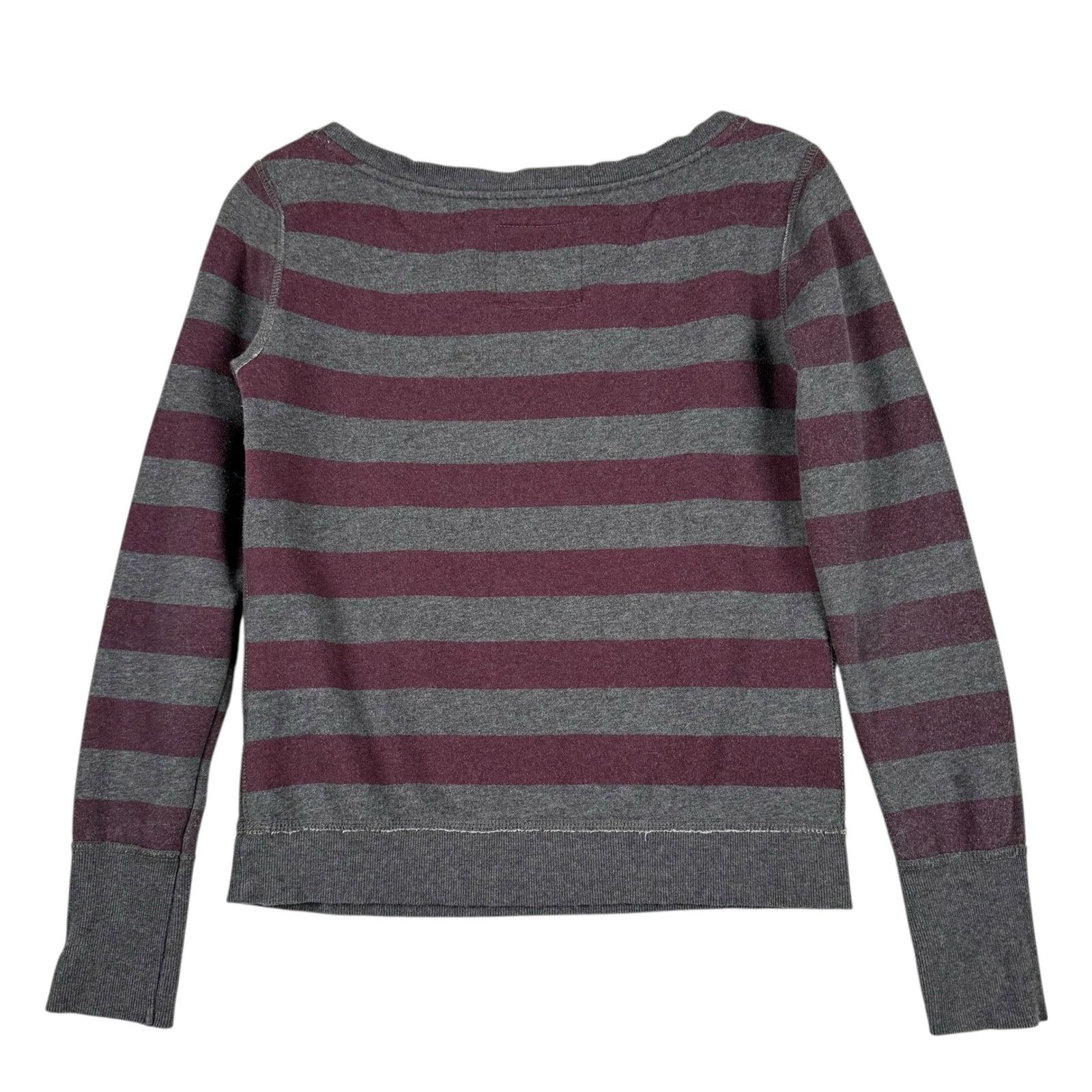 American Eagle Outfitters Vintage y2k American Eagle Women's Striped Sweatshirt Top XS Size XS / US 0-2 / IT 36-38 - 2 Thumbnail