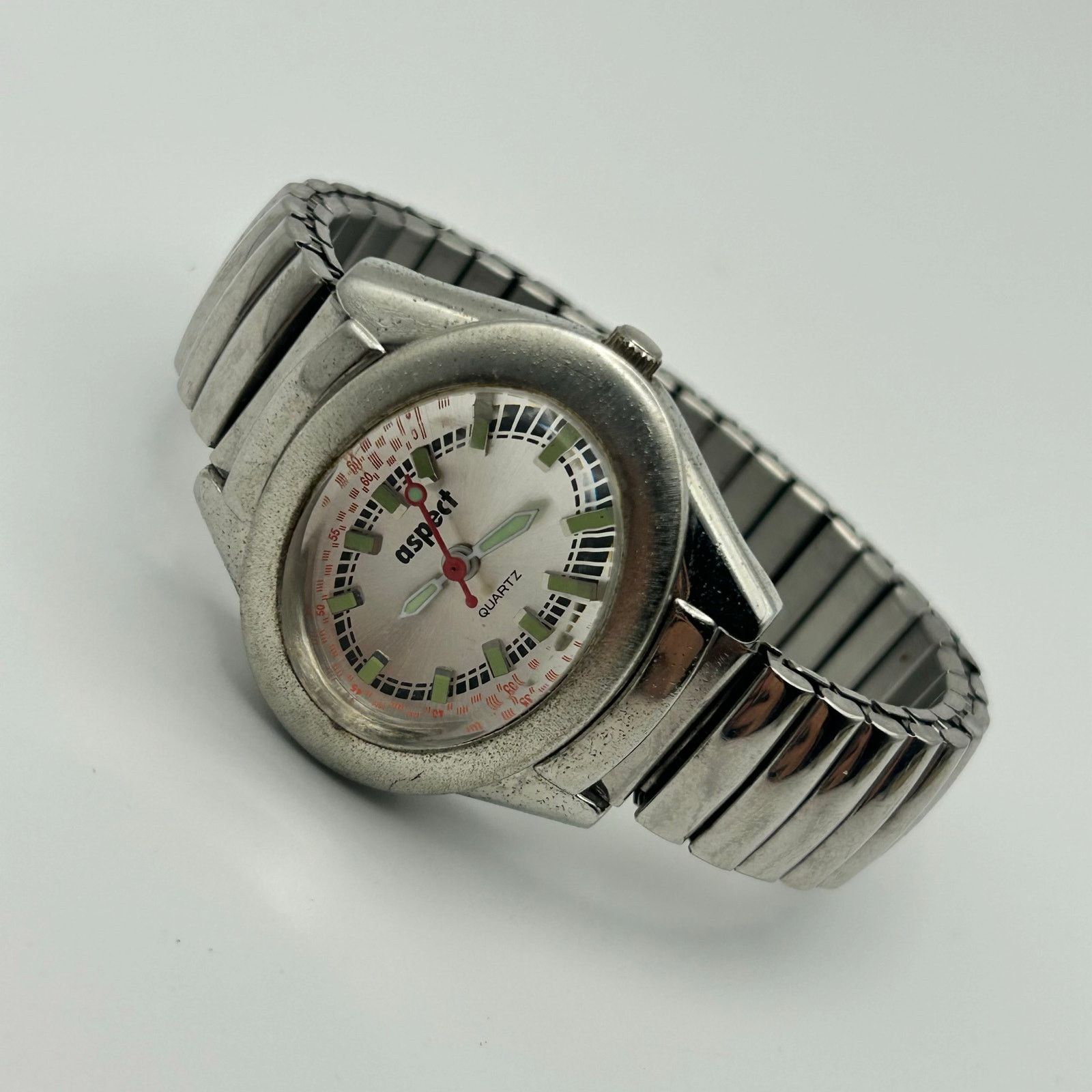 Other Aspect Women Quartz Watch Silver Tone Stretch Band Size ONE SIZE - 4 Thumbnail