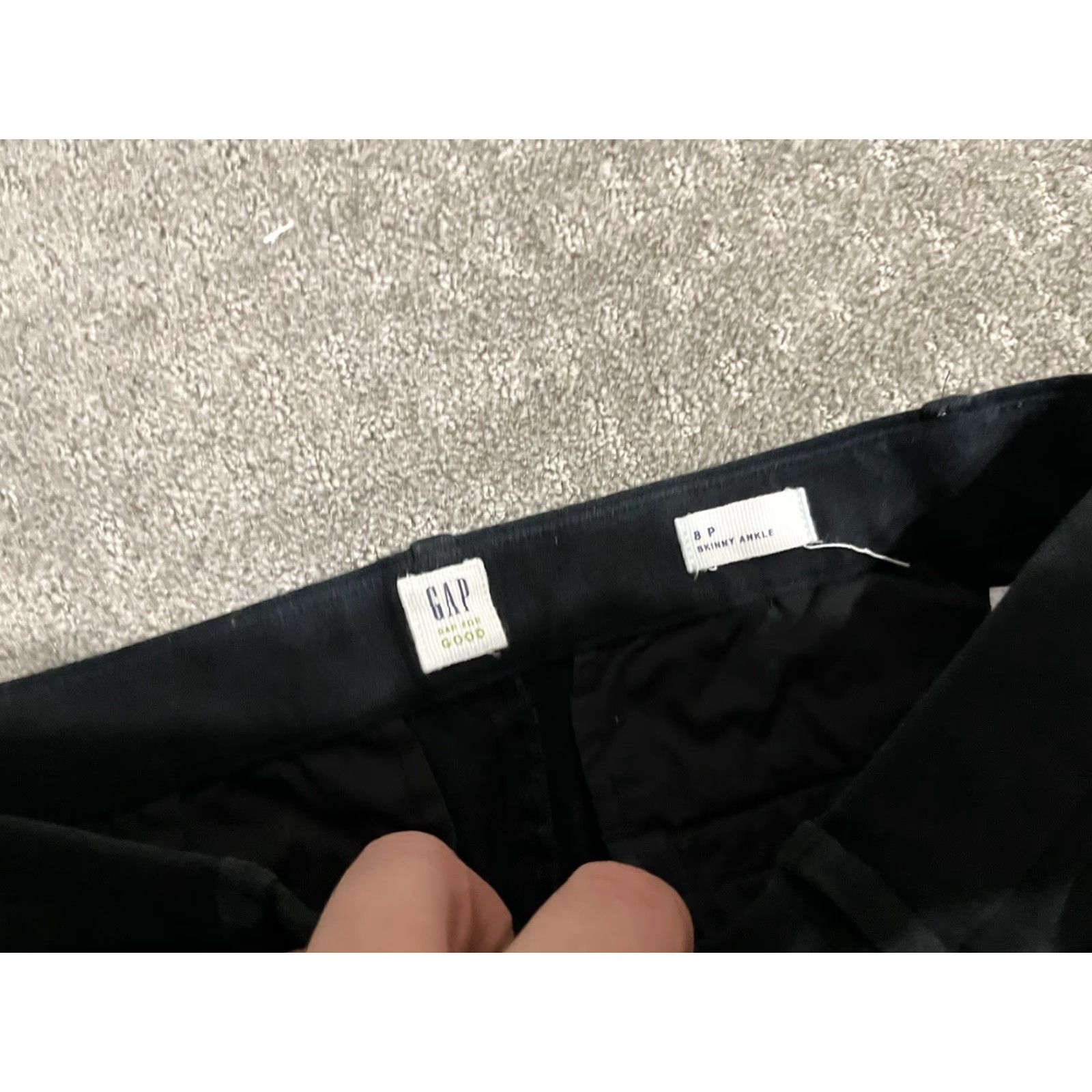 Gap Gap Pants Women 8P Petite Signature Skinny Ankle Black Stretch Denim Pants Size 30" / US 8 / IT 44 - 5 Thumbnail
