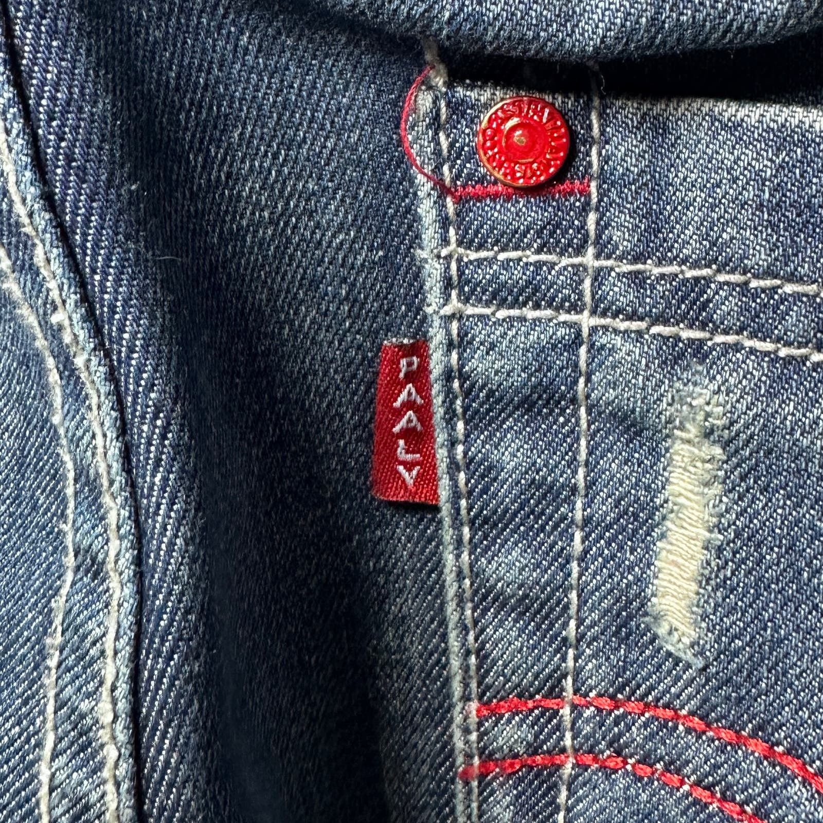 CLOT × Levi's KZKLOT Distressed Blue Denim Size US 34 / EU 50 - 13 Thumbnail