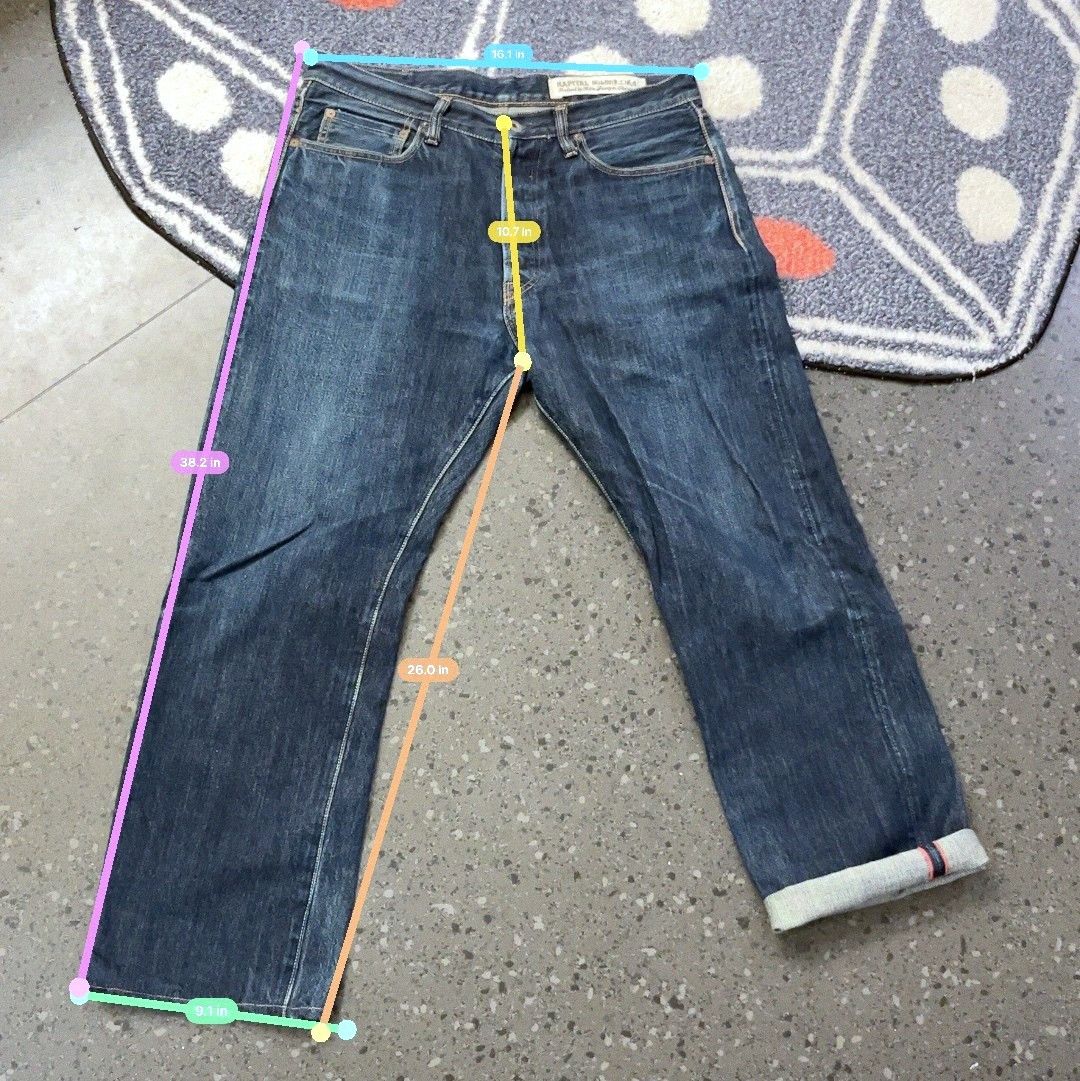 Kapital Vintage grail Kapital Dark Indigo Denim Jeans – Size 32 – Size US 32 / EU 48 - 6 Thumbnail
