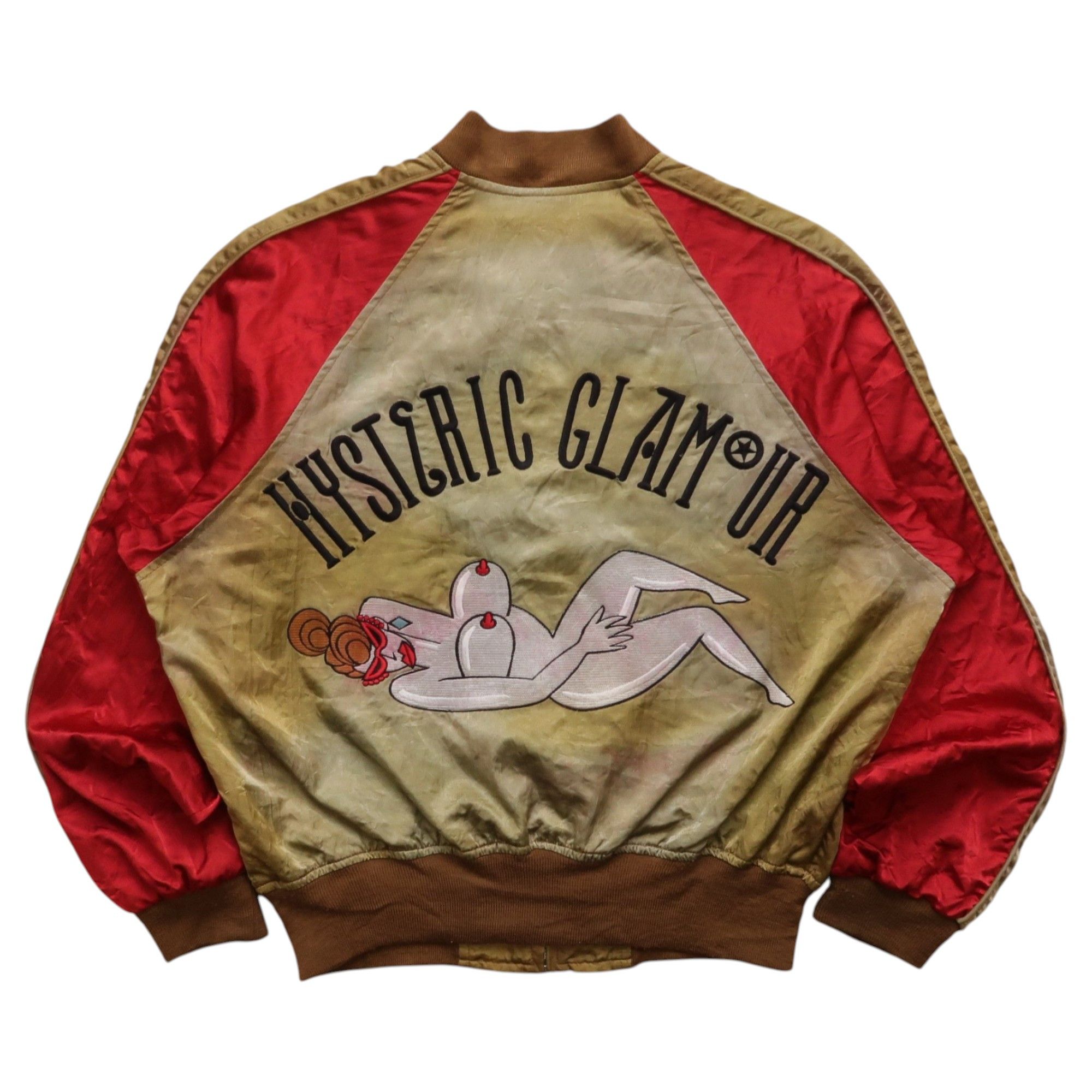 Hysteric Glamour 1989s Hysteric Glamour Nobu Sukajan Faded Jacket Naked Girl Size US L / EU 52-54 / 3 - 1 Thumbnail