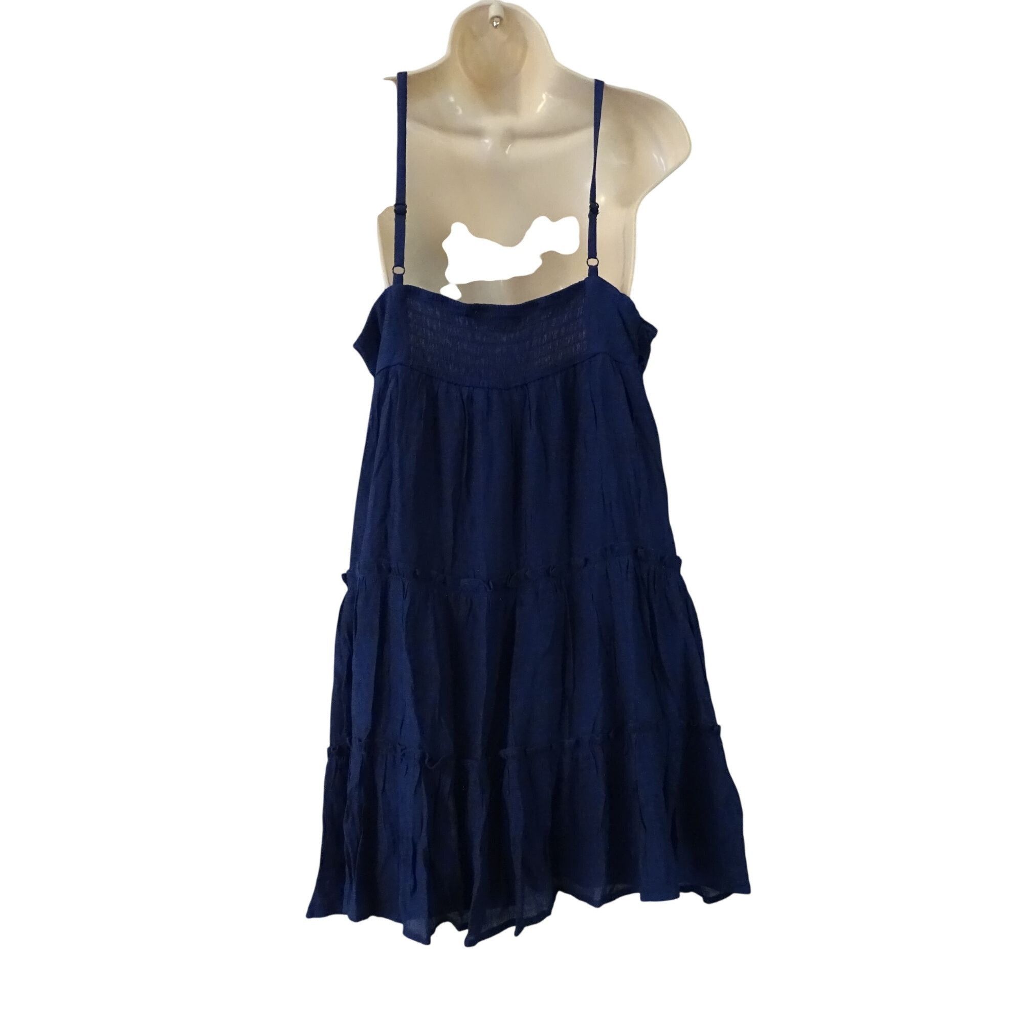 Other The General Good Alyssa Crochet Navy Babydoll Tiered Dress Size XL / US 12-14 / IT 48-50 - 5 Thumbnail