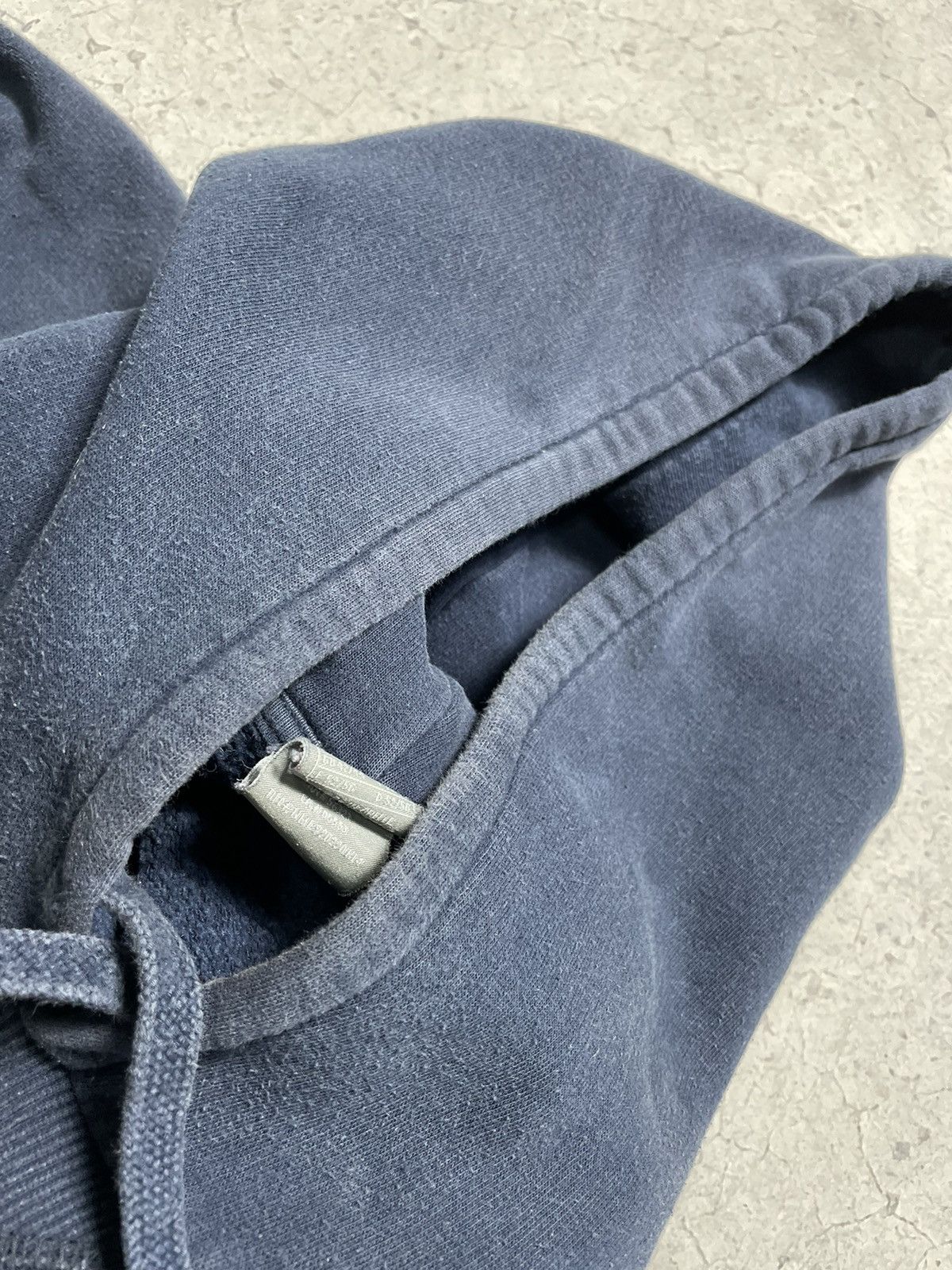 Nike × Vintage Vintage Nike Mini Swoosh Logo Drill Hoodie Y2K Navy Size US L / EU 52-54 / 3 - 10 Thumbnail