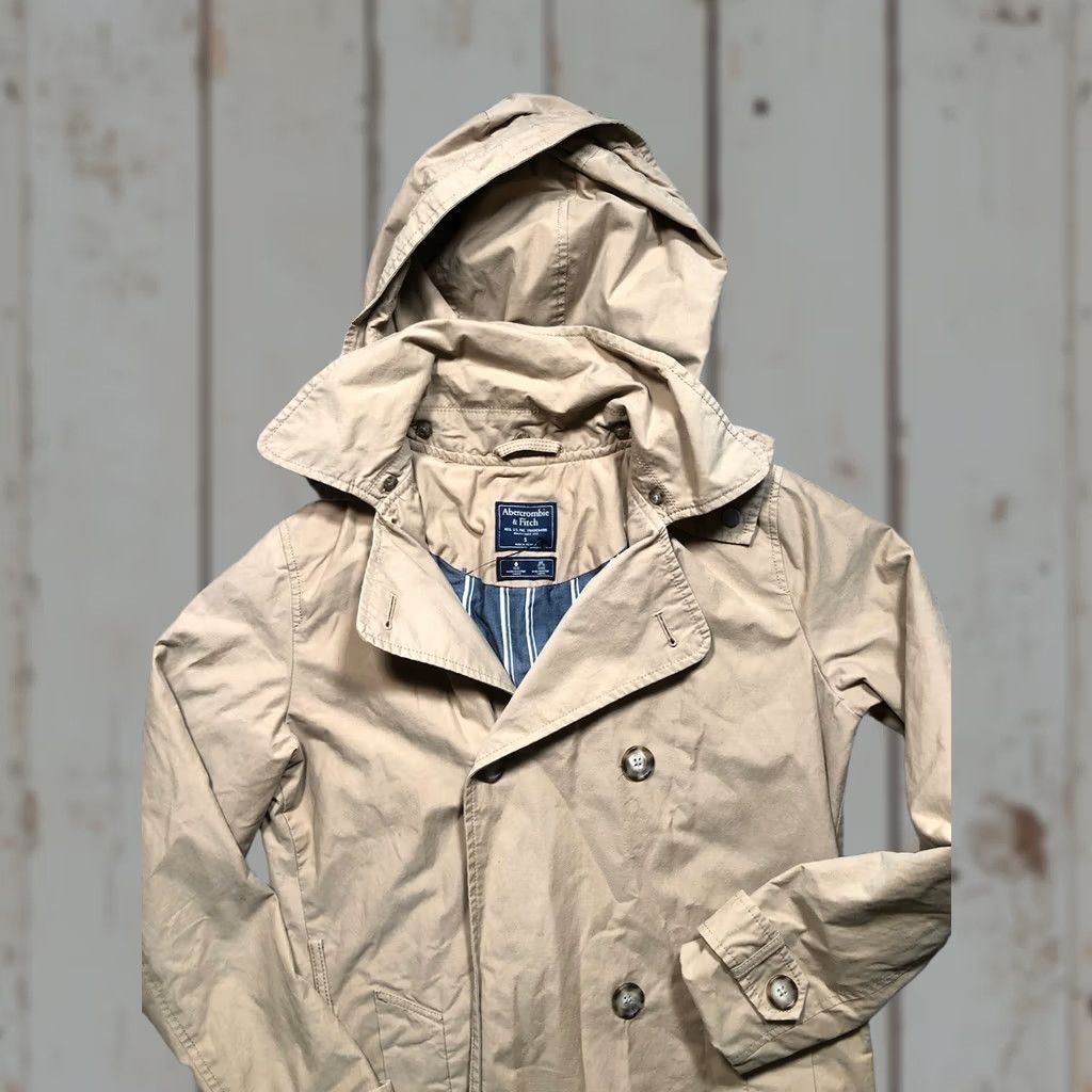 Abercrombie & Fitch Abercrombie & Fitch Trench Coat Women’s Size Small Beige Long Button Belted Pockets All Seasons Fall Spring Y2K Size S / US 4 / IT 40 - 1 Thumbnail