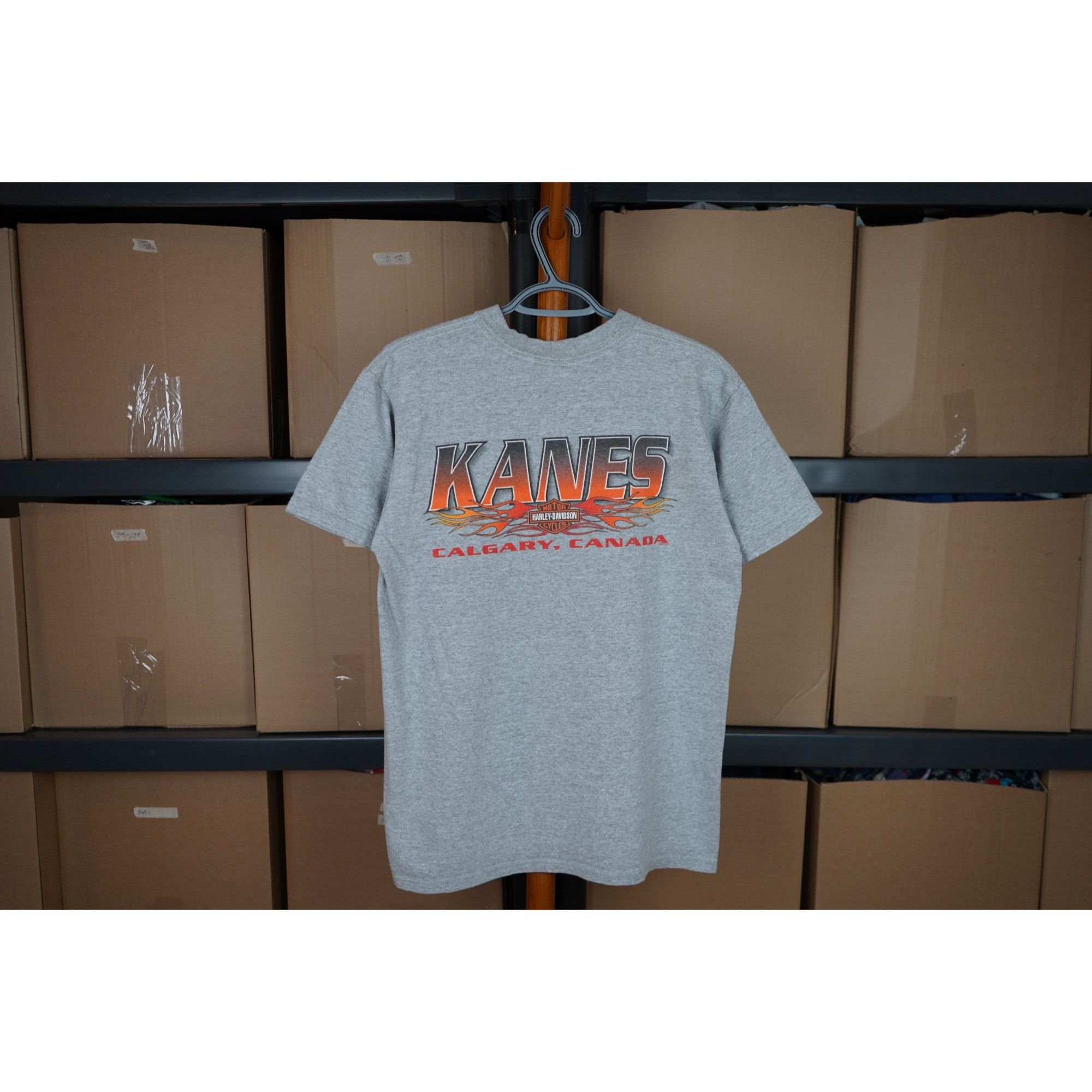 Harley Davidson × Vintage Vintage Harley Davidson T-shirt Grey Men's M #446 Size US M / EU 48-50 / 2 - 2 Thumbnail