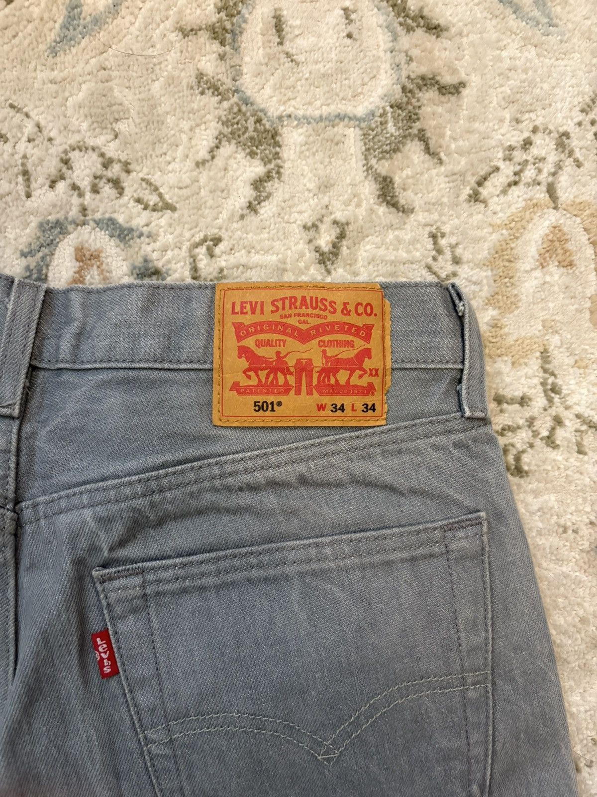 Levi's Grey Levi’s 501s Size US 34 / EU 50 - 3 Thumbnail