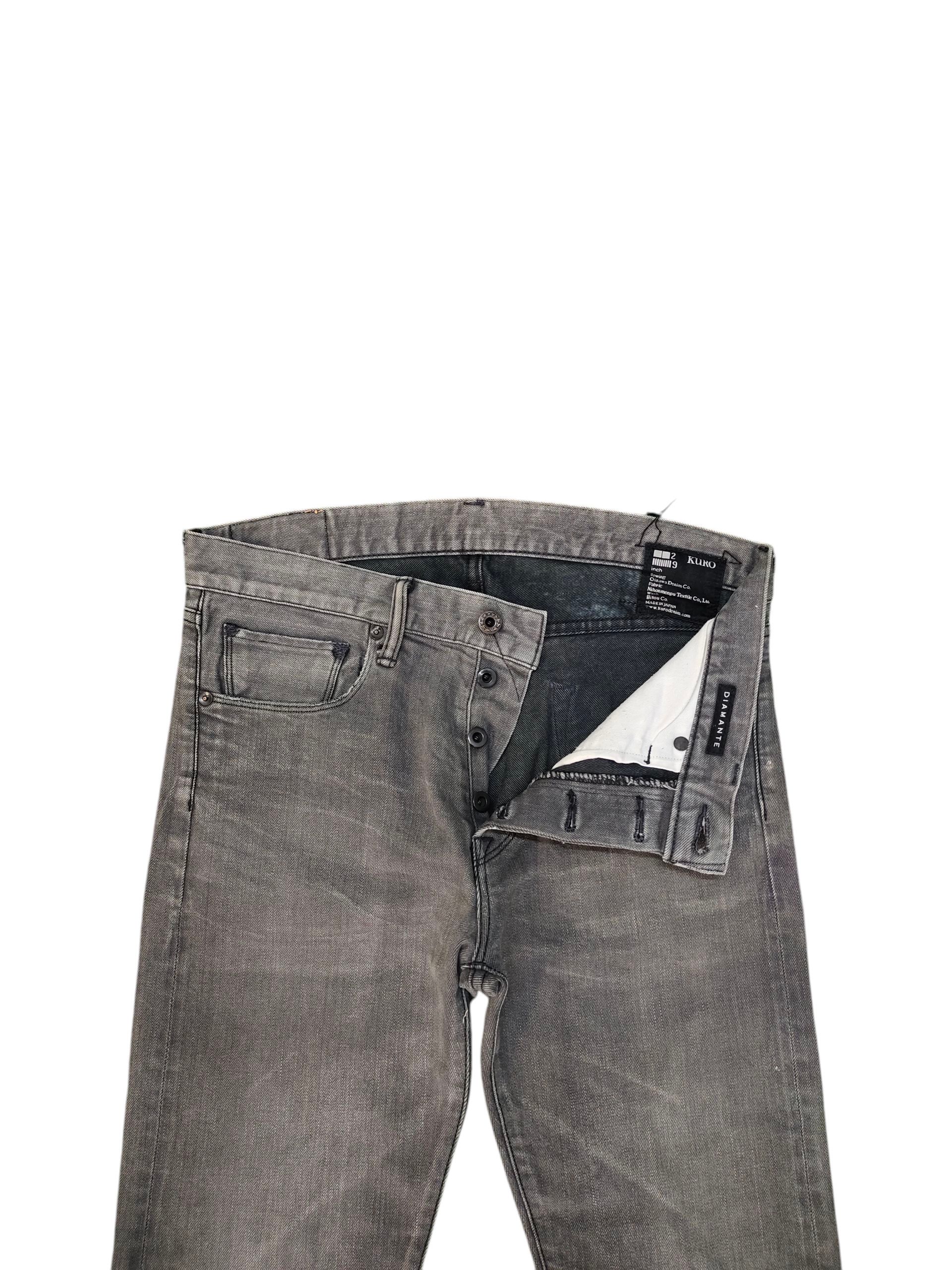 KURO Vintage 90s Kuro Diamante Selvedge Clawmark Denim Jeans Size US 31 - 7 Thumbnail