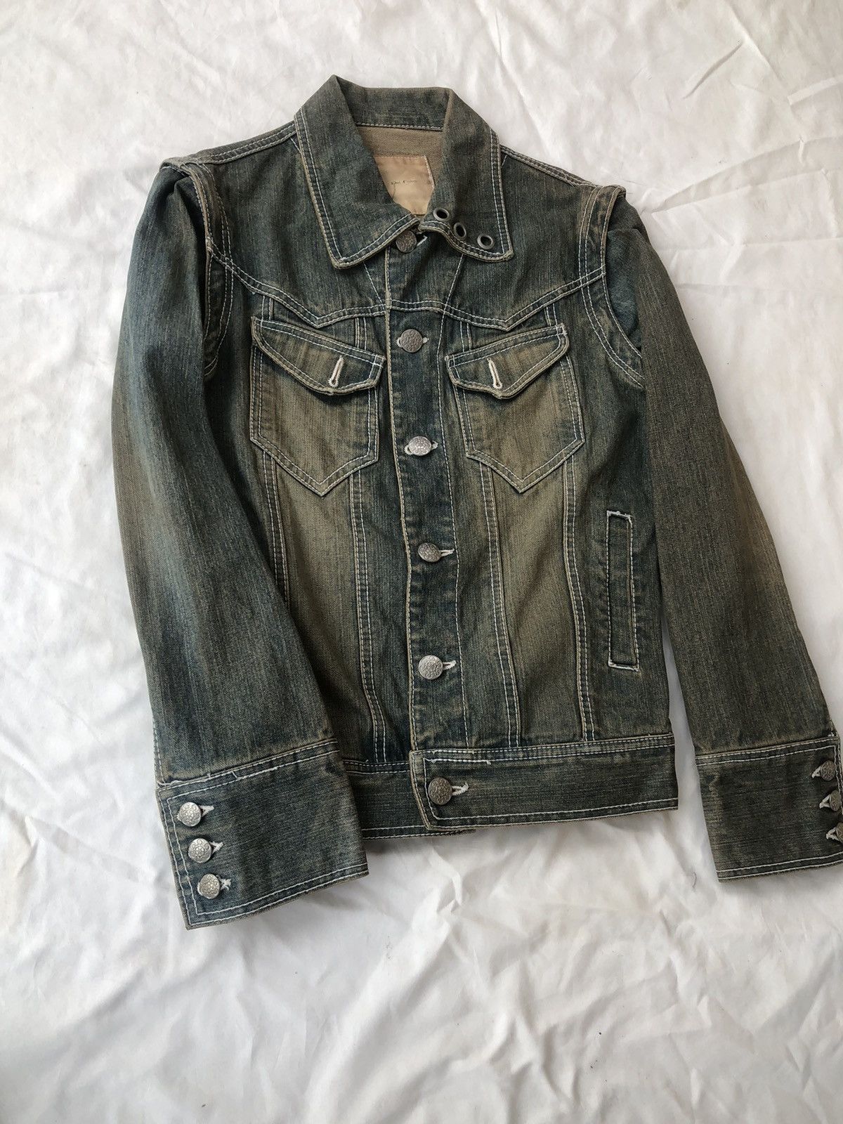 Japanese Brand Mud Wash Studded Jacket Number Nine Style Size US S / EU 44-46 / 1 - 4 Thumbnail