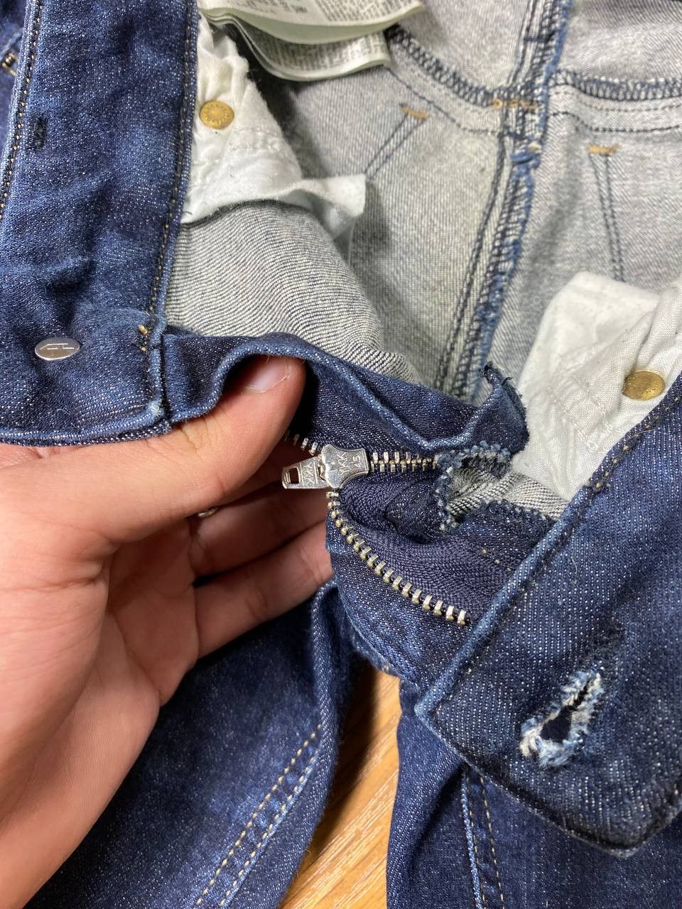 Diesel × Japanese Brand Crazy Crash Dirty Baggy Faded Jean Japan Avant Garde Style Size US 27 - 9 Thumbnail