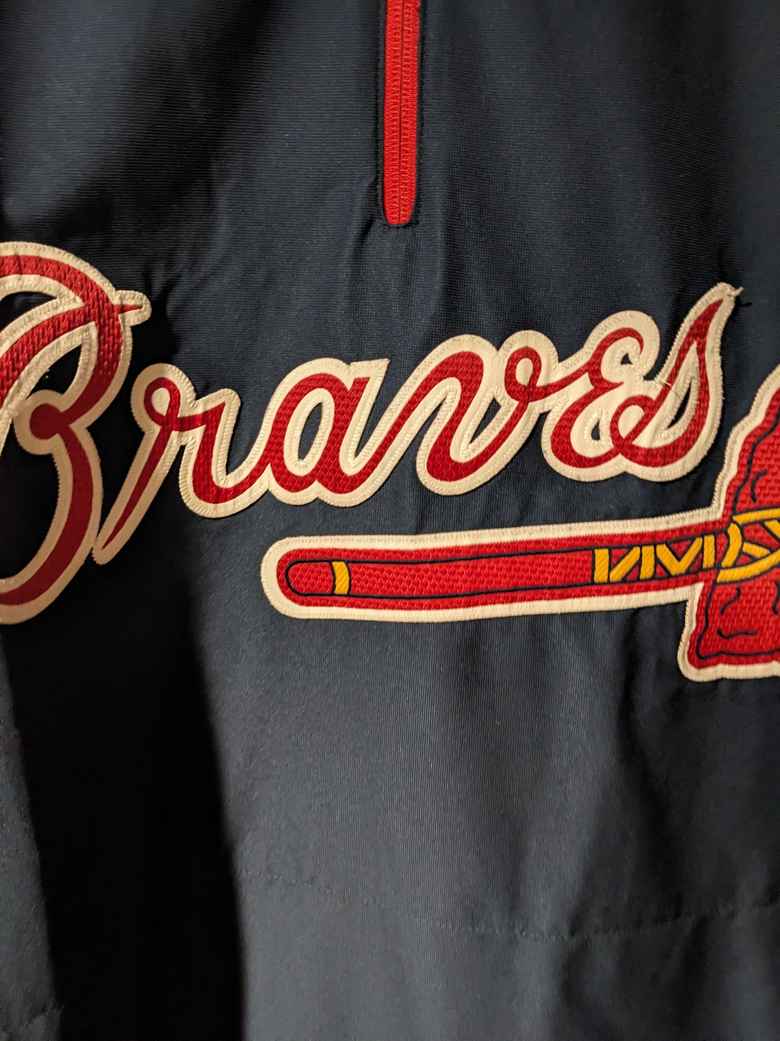Vintage 90s Atlanta Braves MLB Baseball Majestic Windbreaker