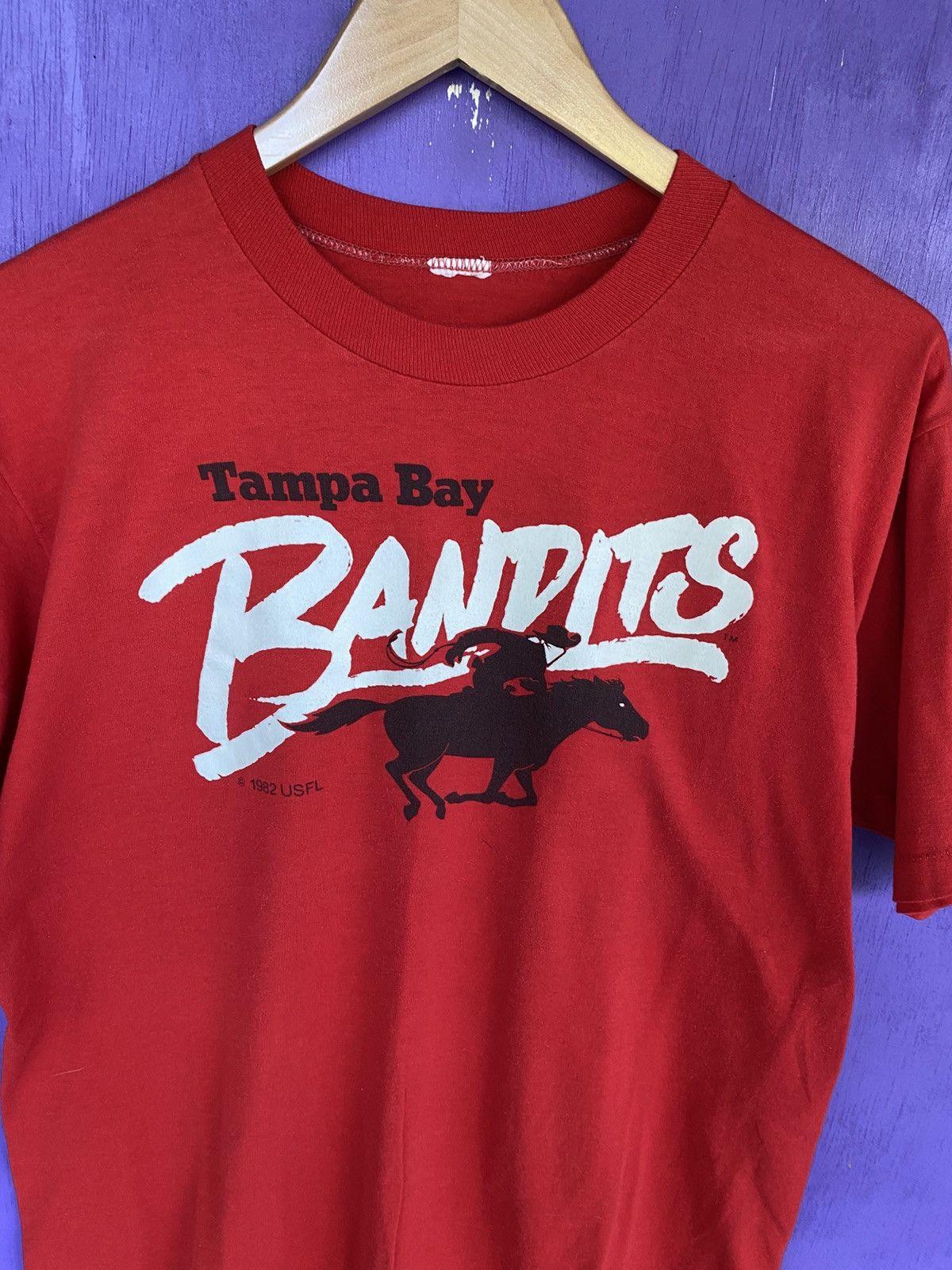 Other Vintage 1982 USFL Tampa Bay bandits t-shirt Size US L / EU 52-54 / 3 - 3 Thumbnail