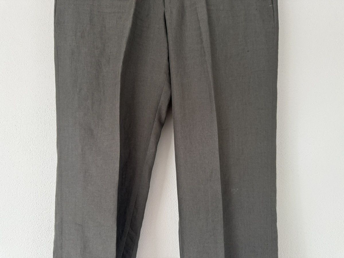 Hermes Hermès Olive Brown Linen Trousers Size US 33 - 4 Thumbnail